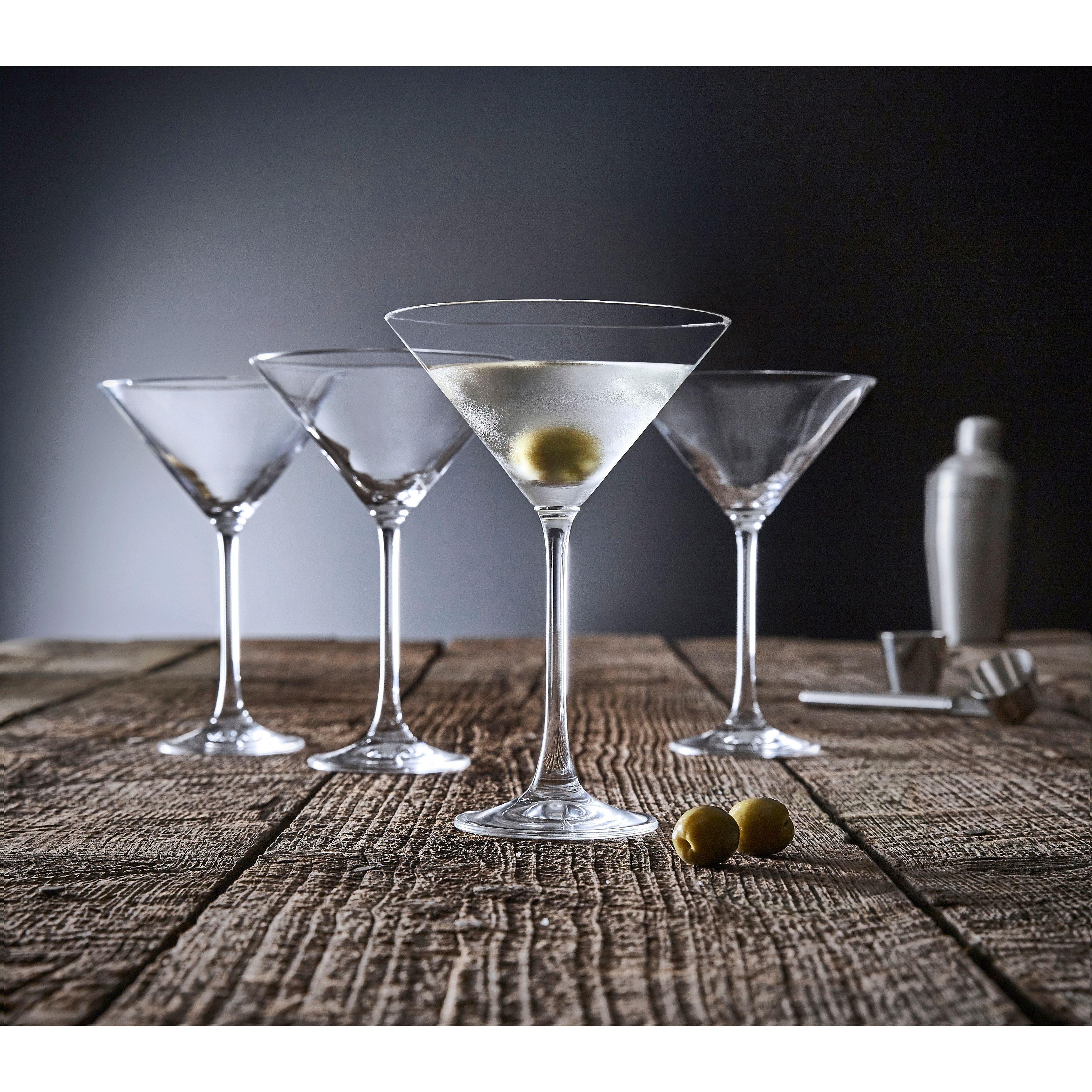 Clear - Linea - Cocktail Collection Martini Glass Set of 4 - 3