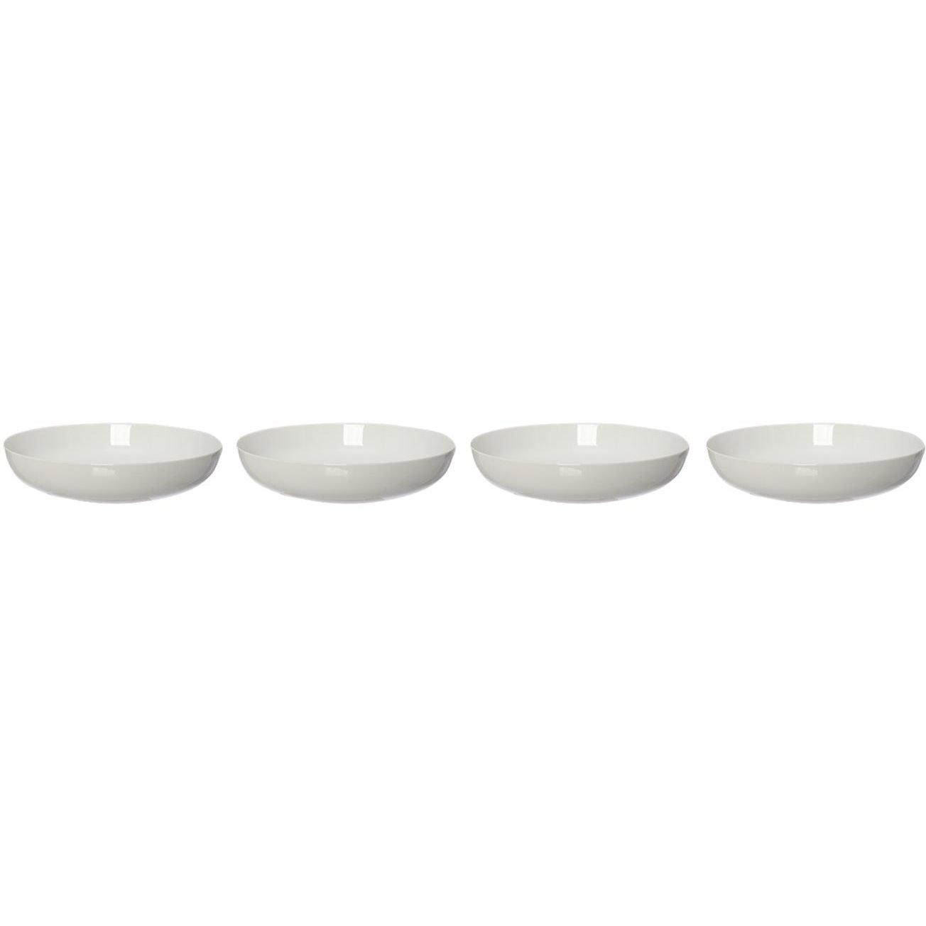 White - Linea - Stowe Porcelain Large / Pasta Bowl, Set of 4 - 1
