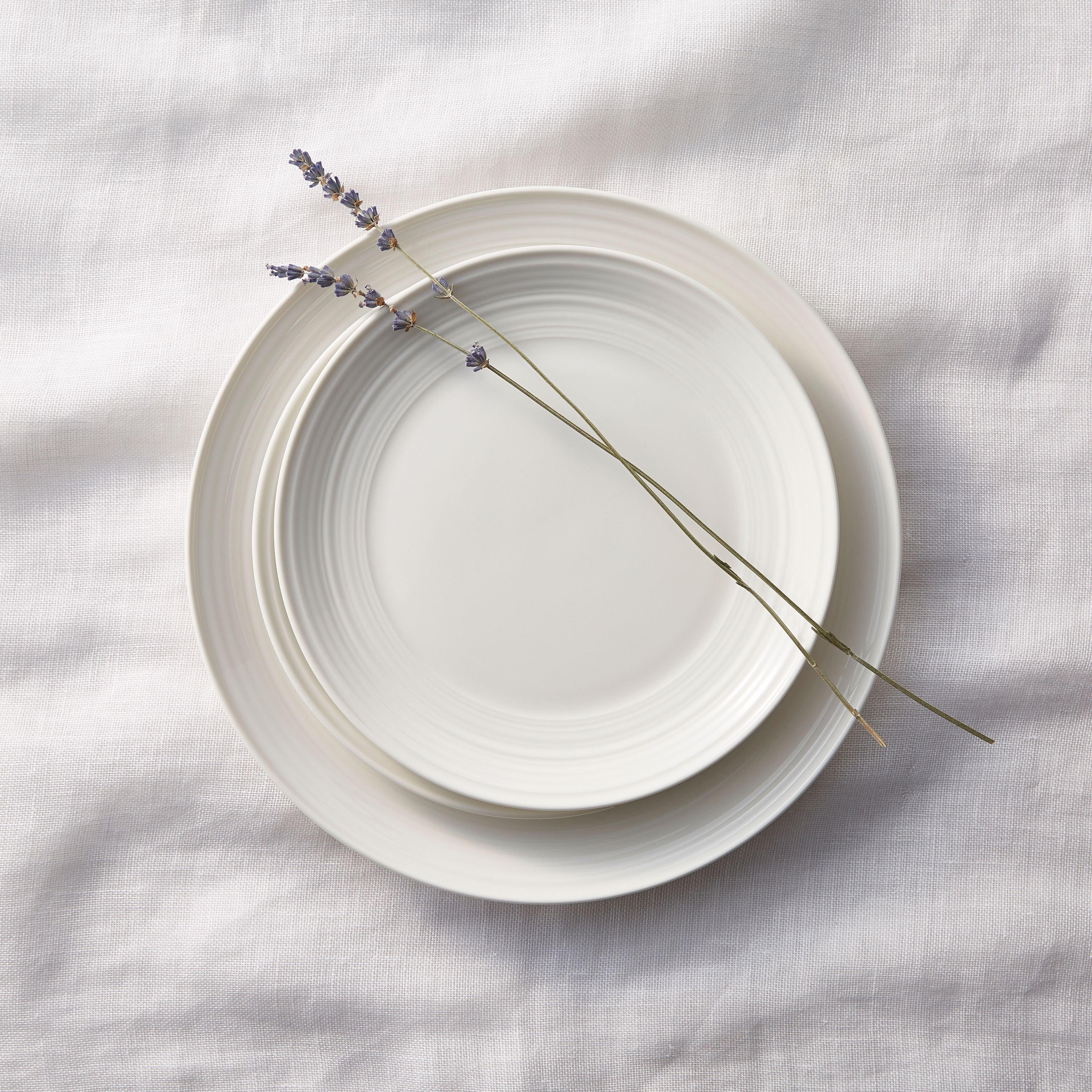 White - Linea - Aspen Fine China Side Plate Set of 4 - 2