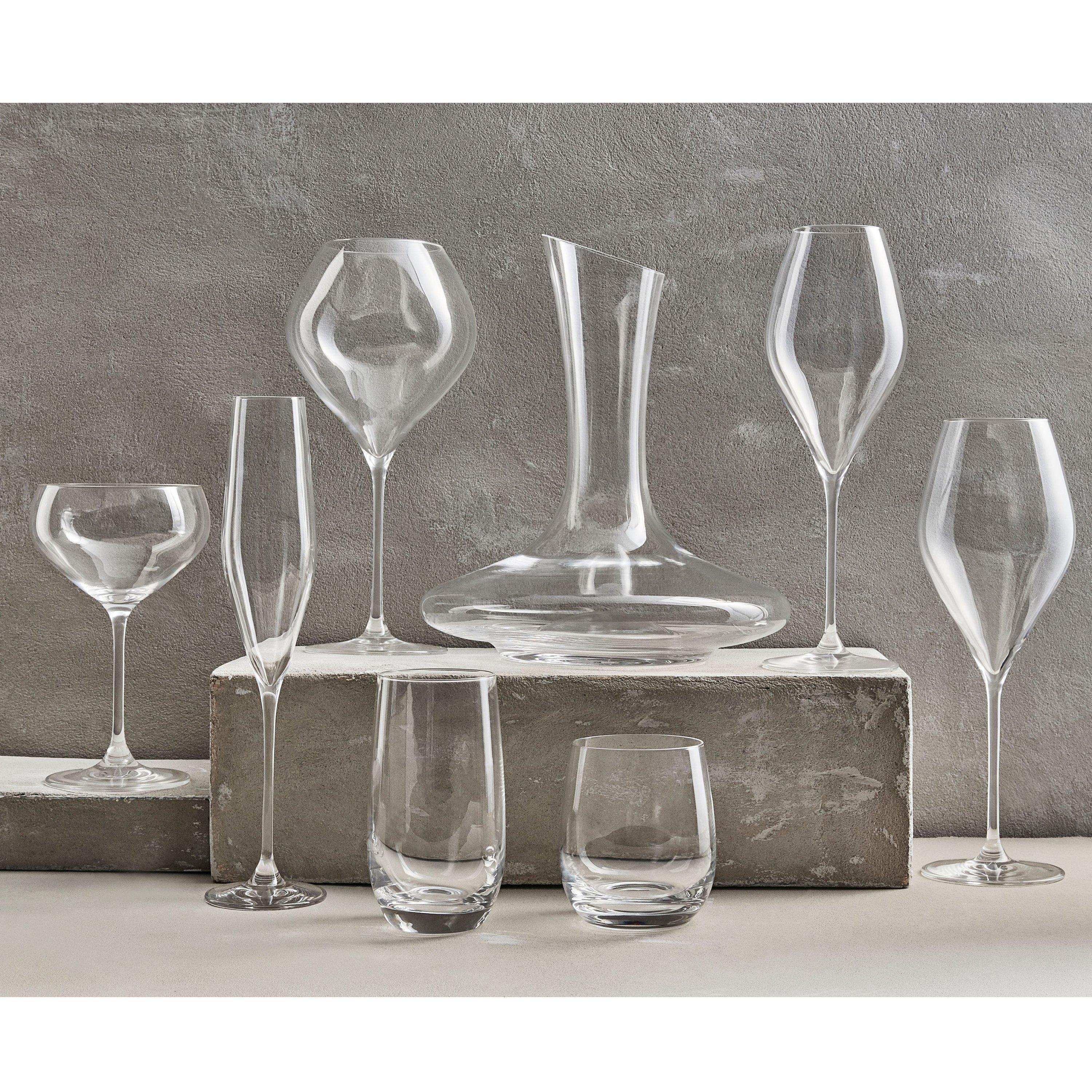 Klar - Linea - Hoxton Set of 4 Crystal White Wine Glasses 430ml - 4