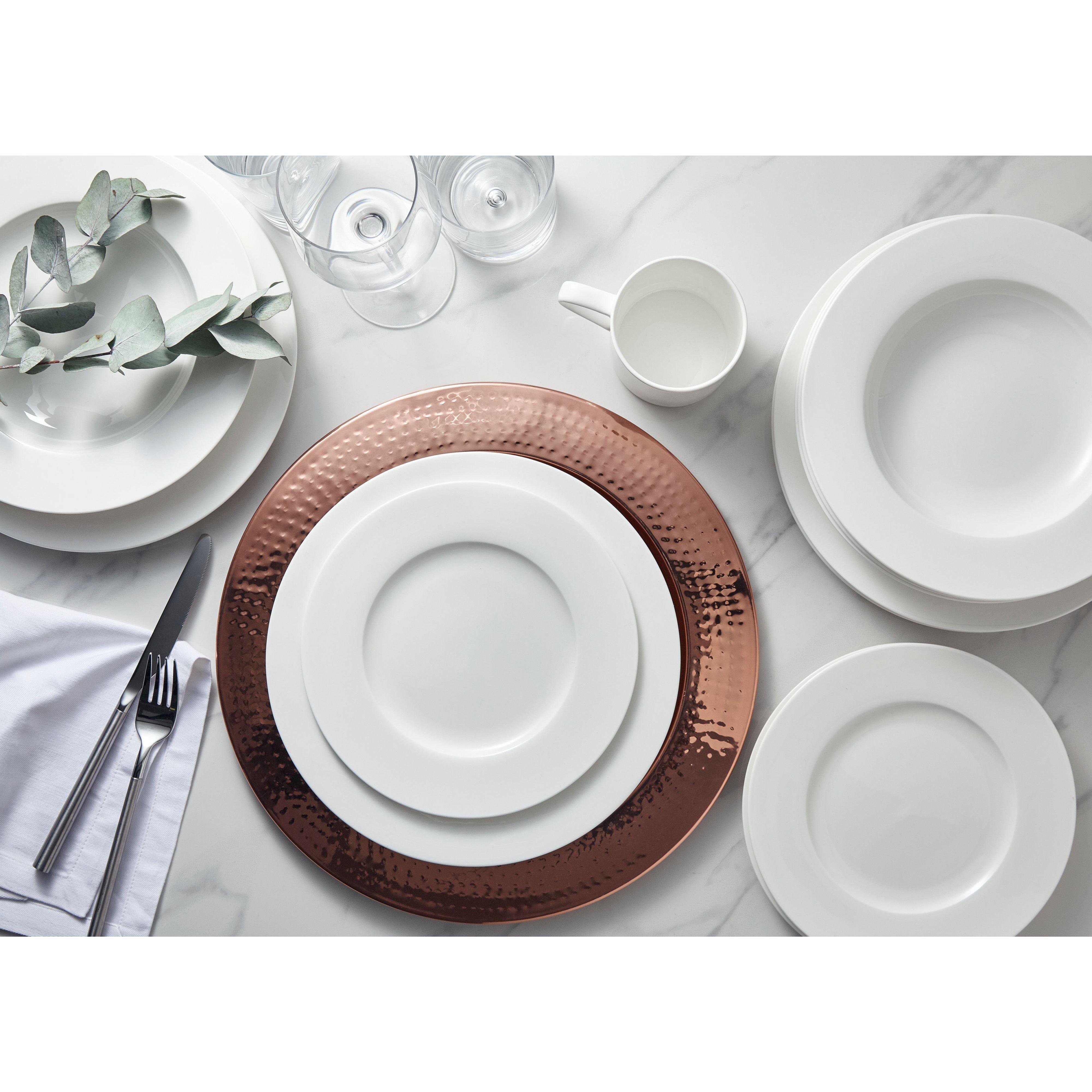 White - Hotel Collection - Rim Dinner Plate 27cm - 3