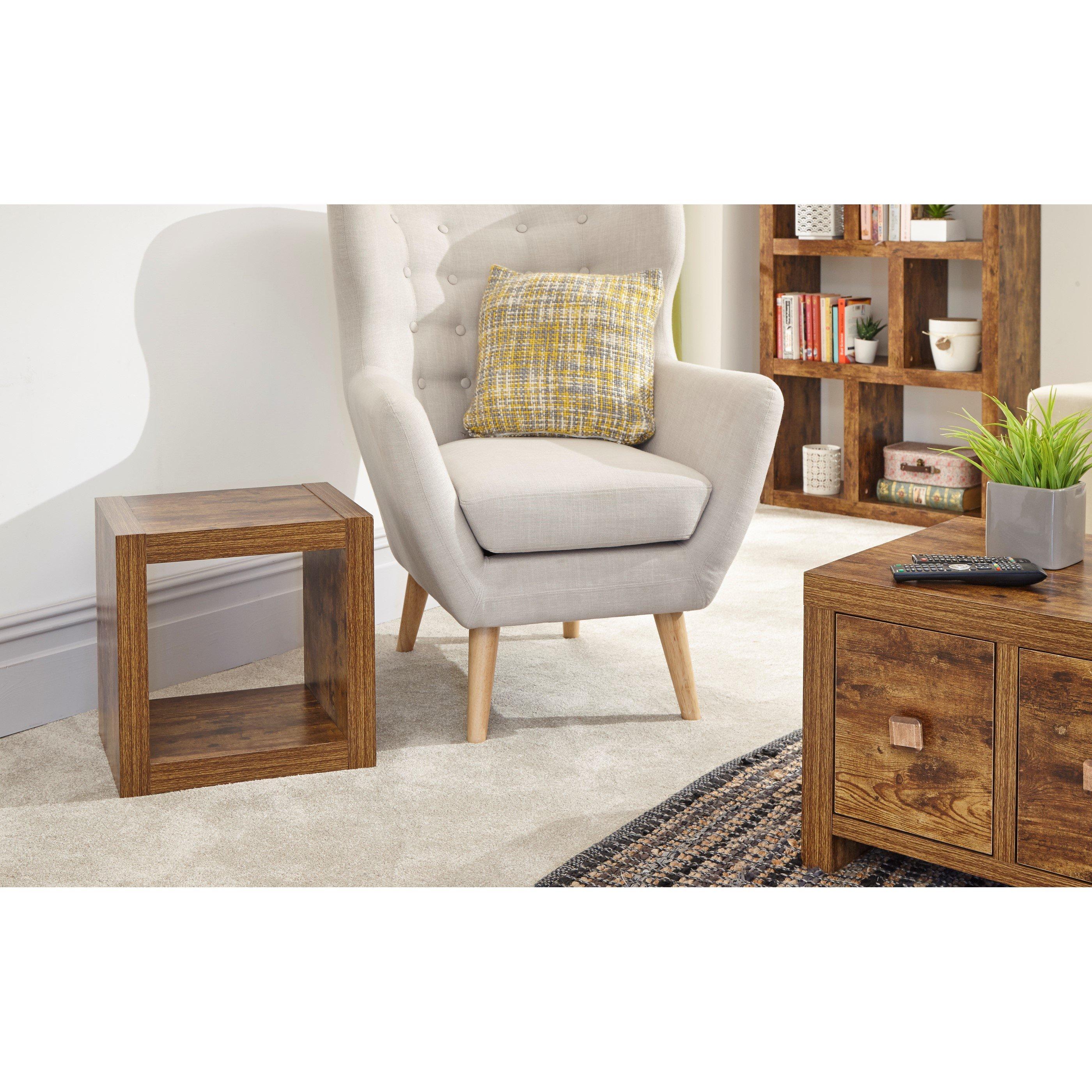 Brown - GFW - GFW Jakarta Cube Side Table - 2