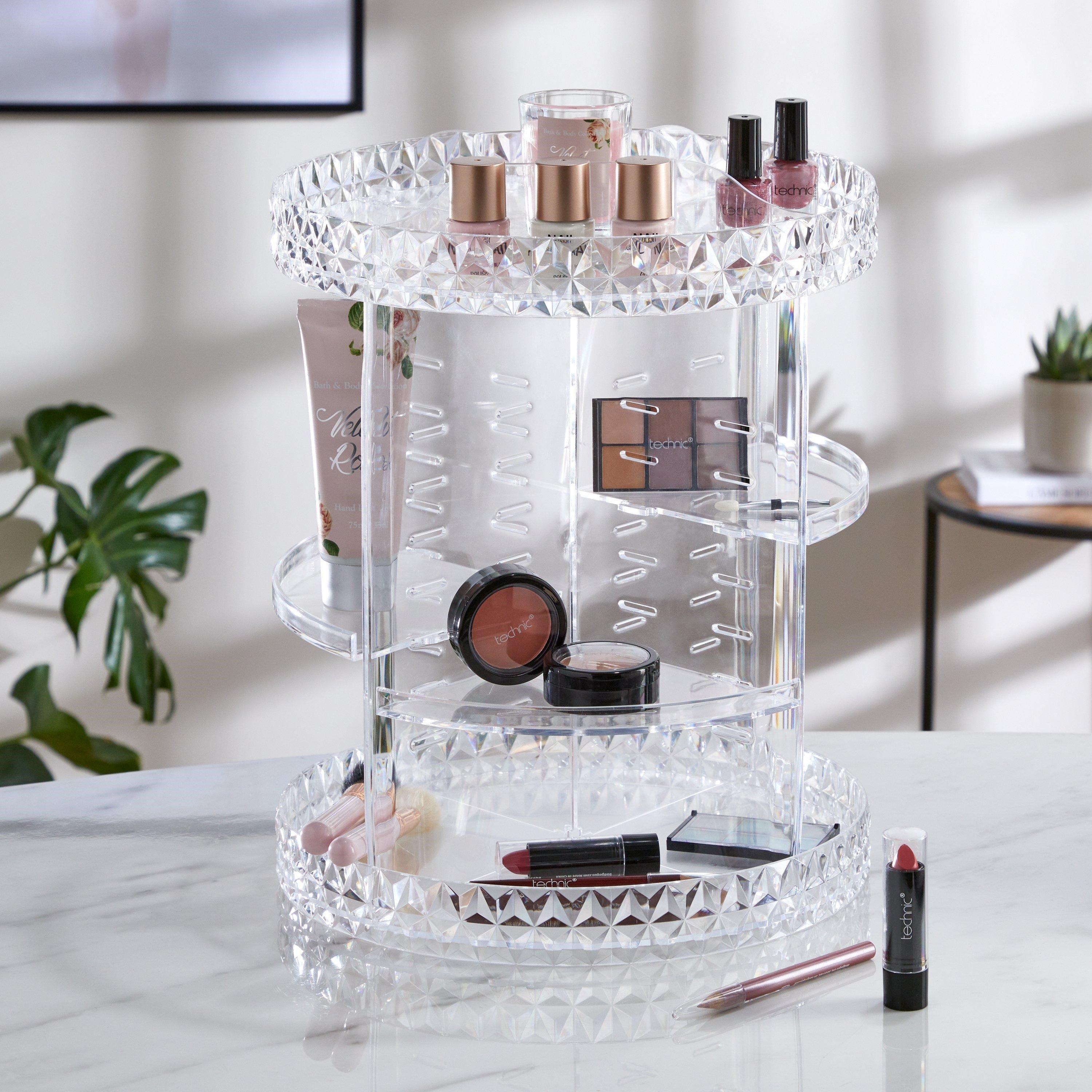 Neutral - Studio - Clear Rotating Cosmetics Organiser - 1