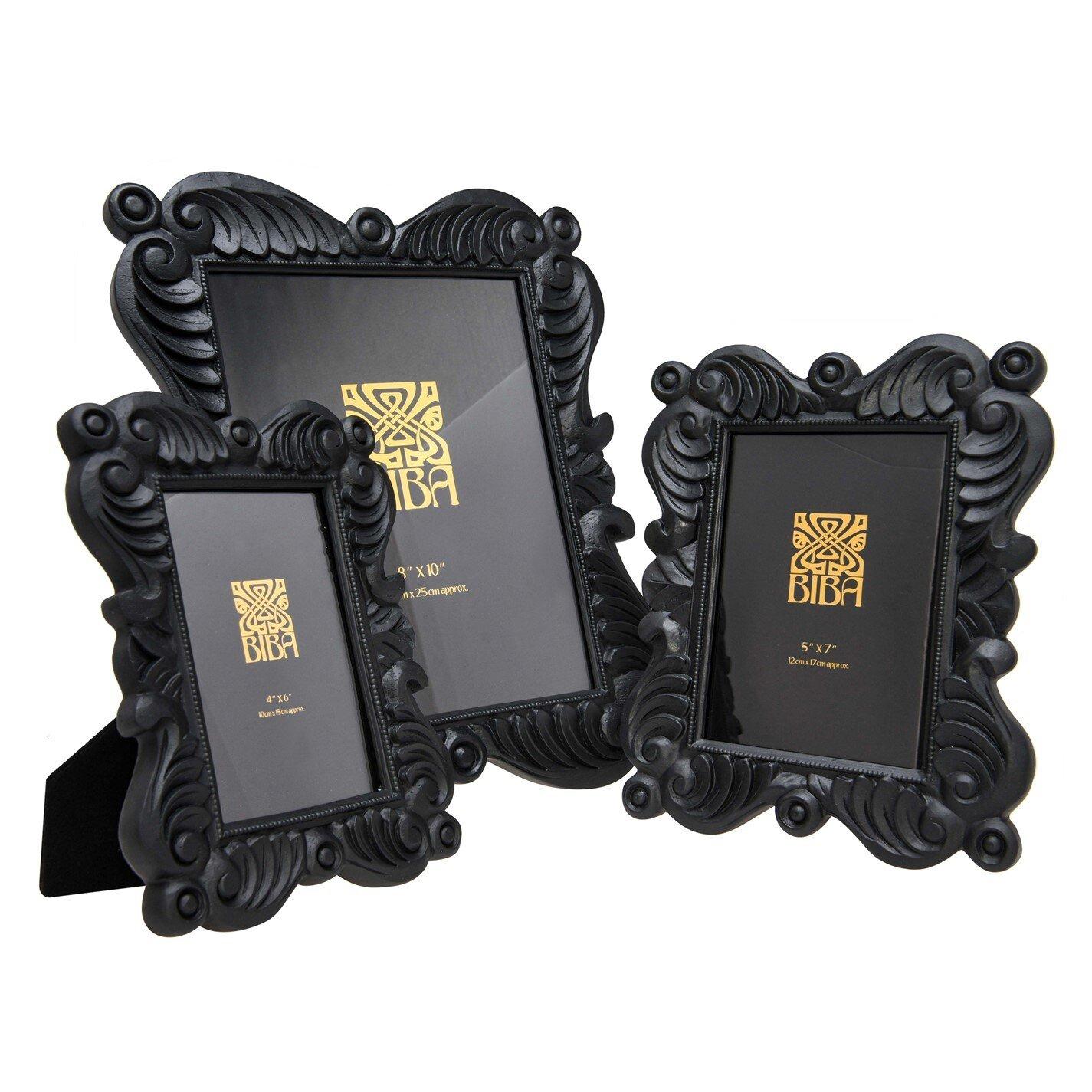 Black - Biba - Jasmine Photo Frame - 5