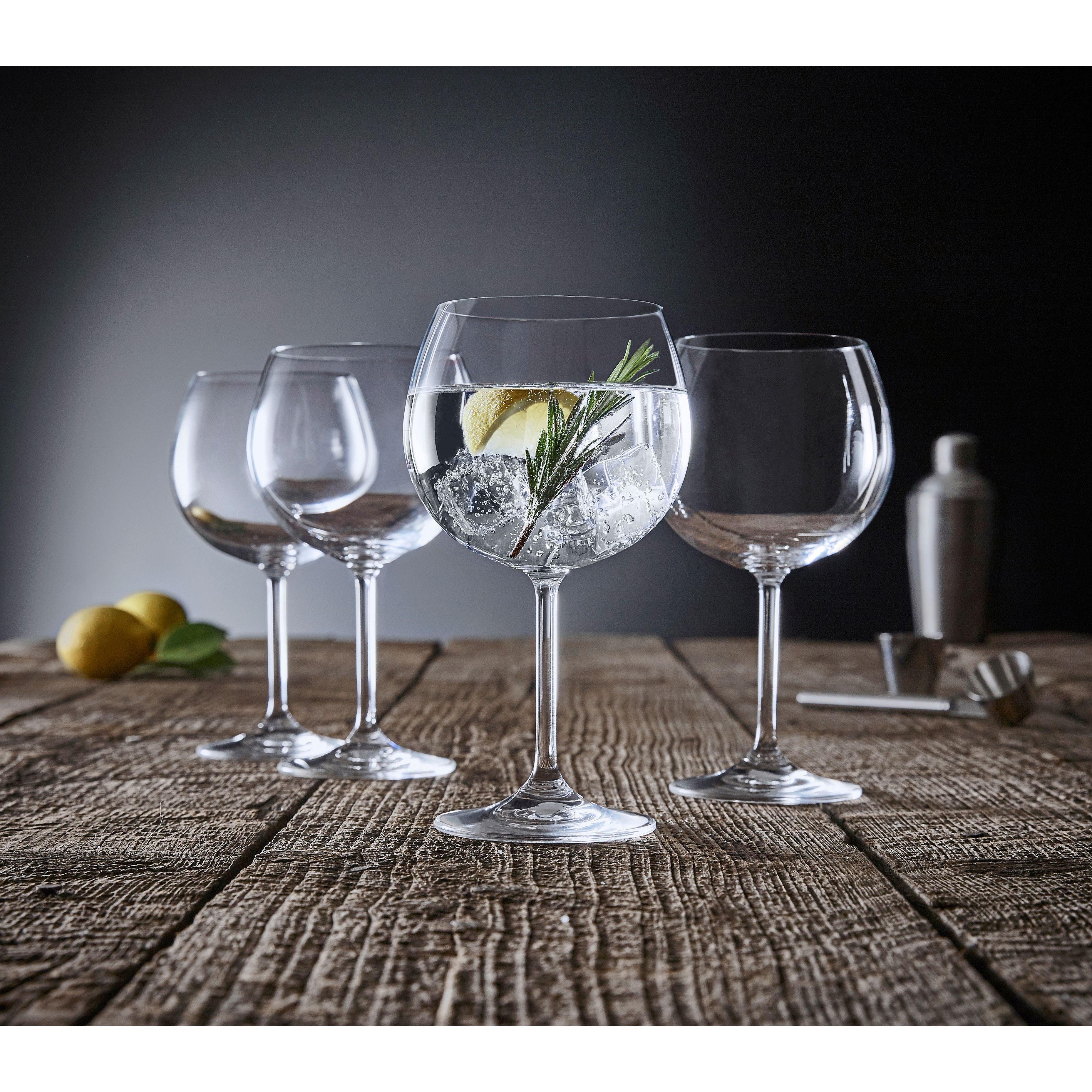 Clear - Linea - Cocktail Collection Gin Balloon Glass Set of 4 - 3