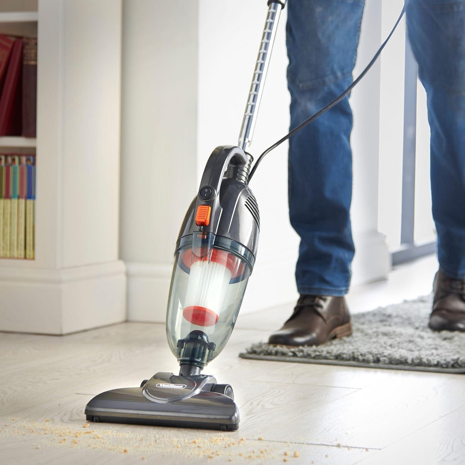 Grey - VonHaus - 2 in 1 Corded 800W Stick Vacuum - 2