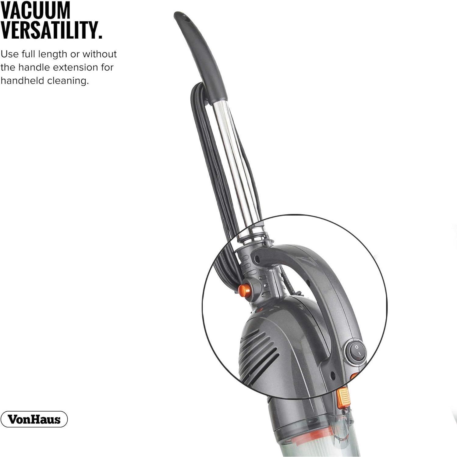 Grey - VonHaus - 2 in 1 Corded 800W Stick Vacuum - 5