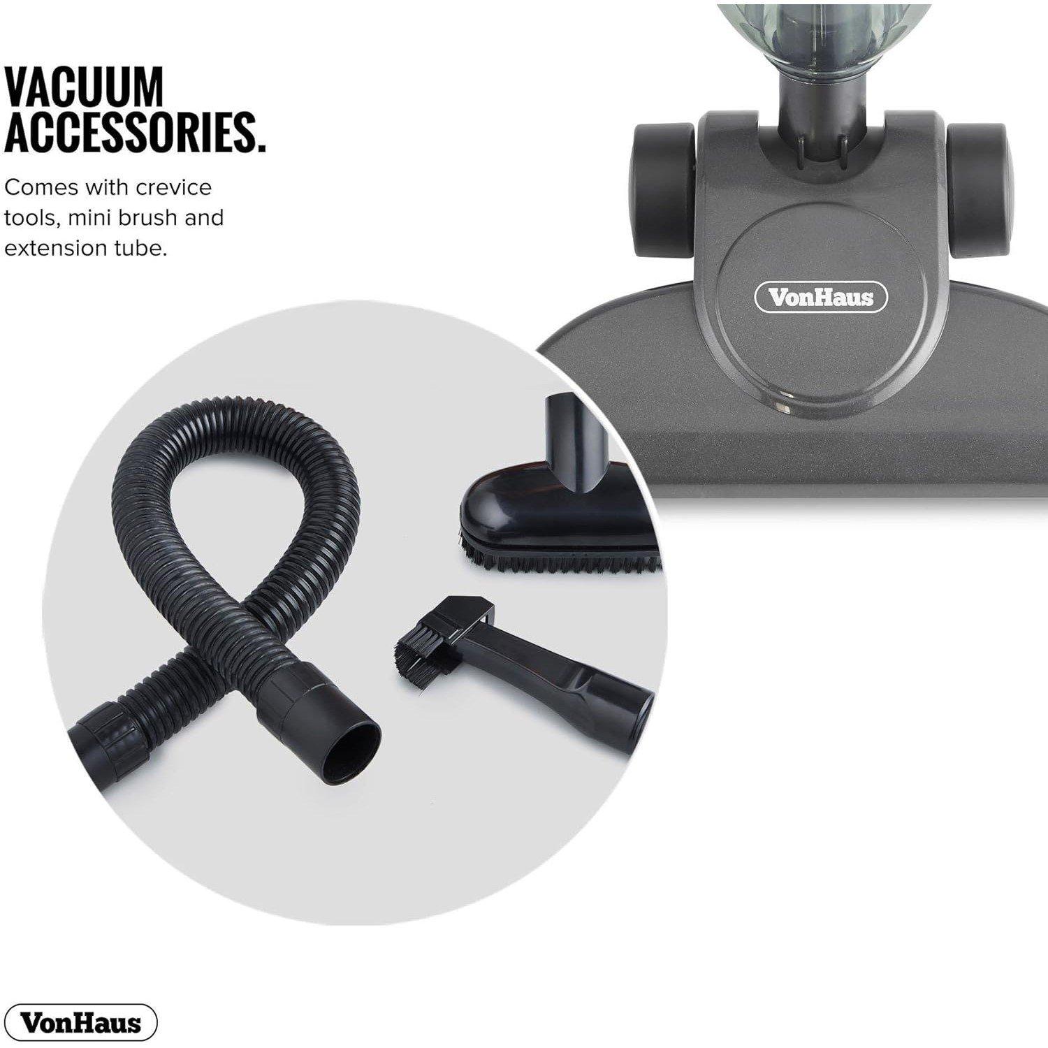 Grey - VonHaus - 2 in 1 Corded 800W Stick Vacuum - 6