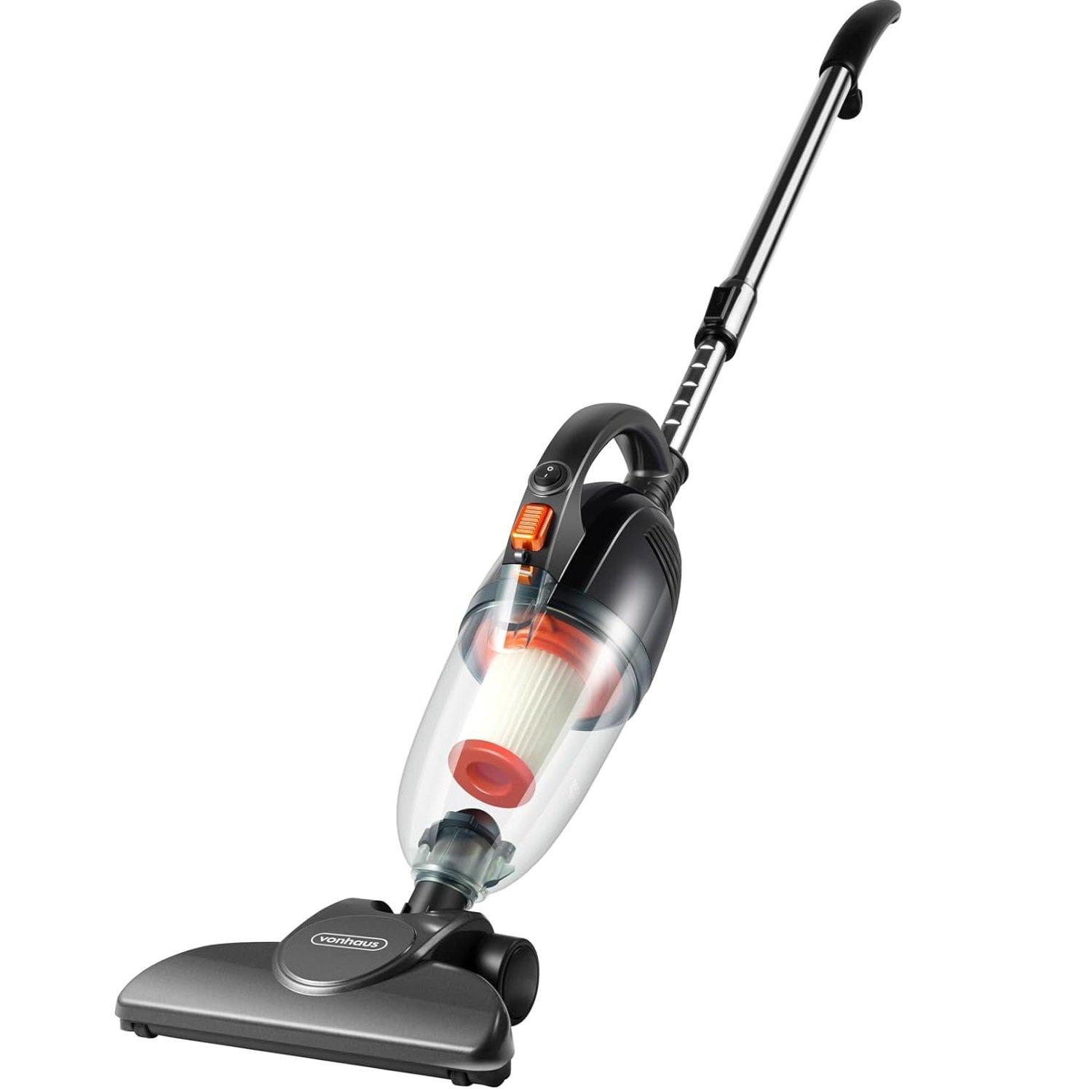 Grey - VonHaus - 2 in 1 Corded 800W Stick Vacuum - 8