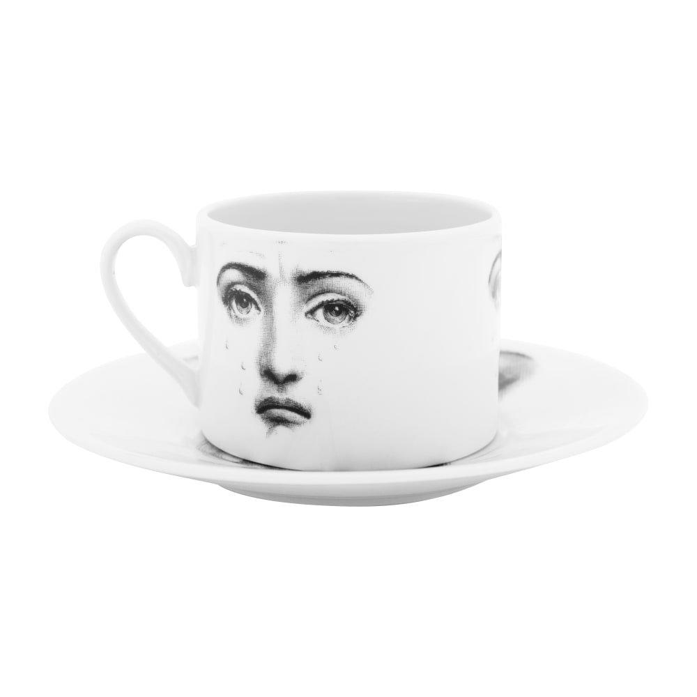 Black & White - Fornasetti - Tema e Variazioni 2005 Set of 6 Teacups - 4