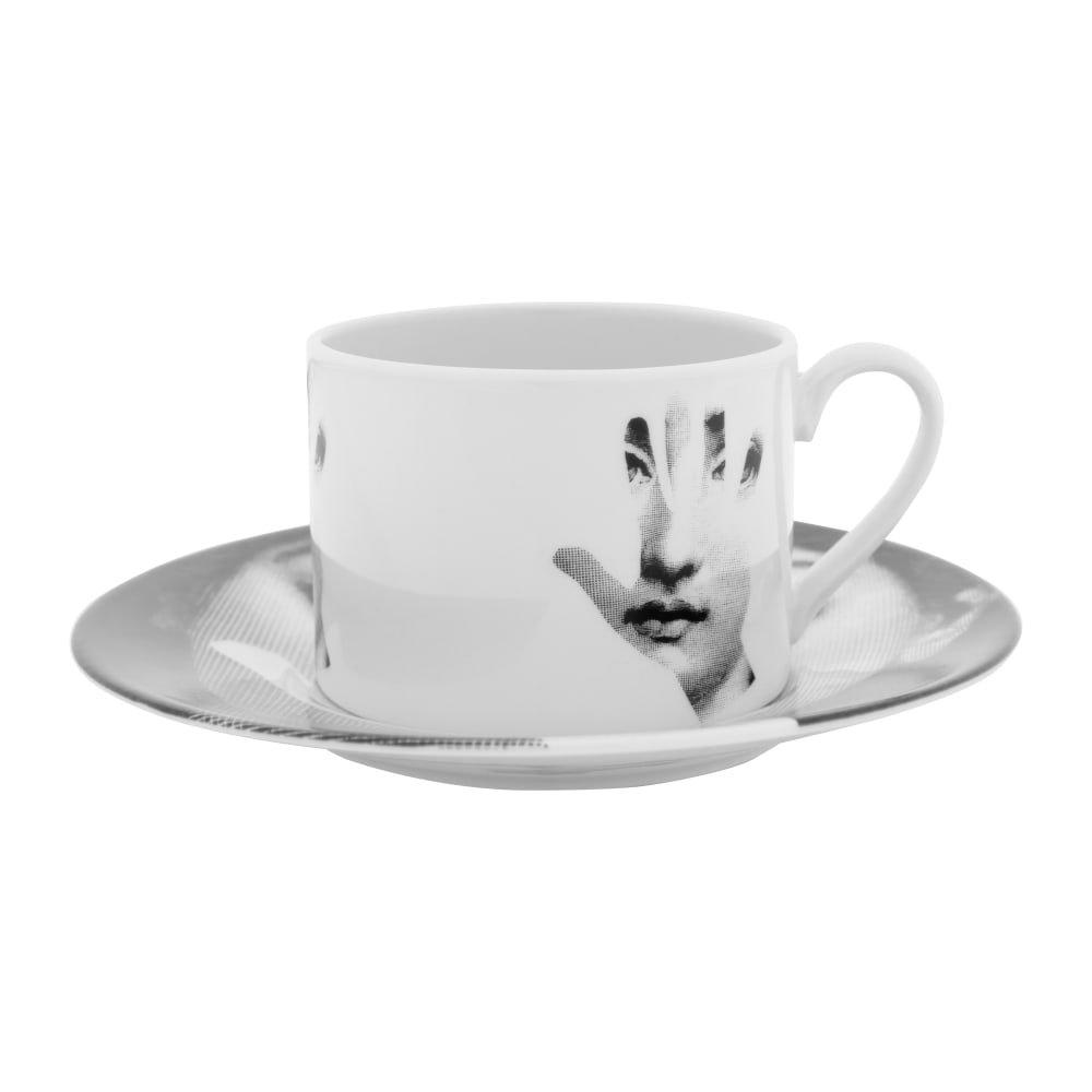 Black & White - Fornasetti - Tema e Variazioni 2005 Set of 6 Teacups - 10