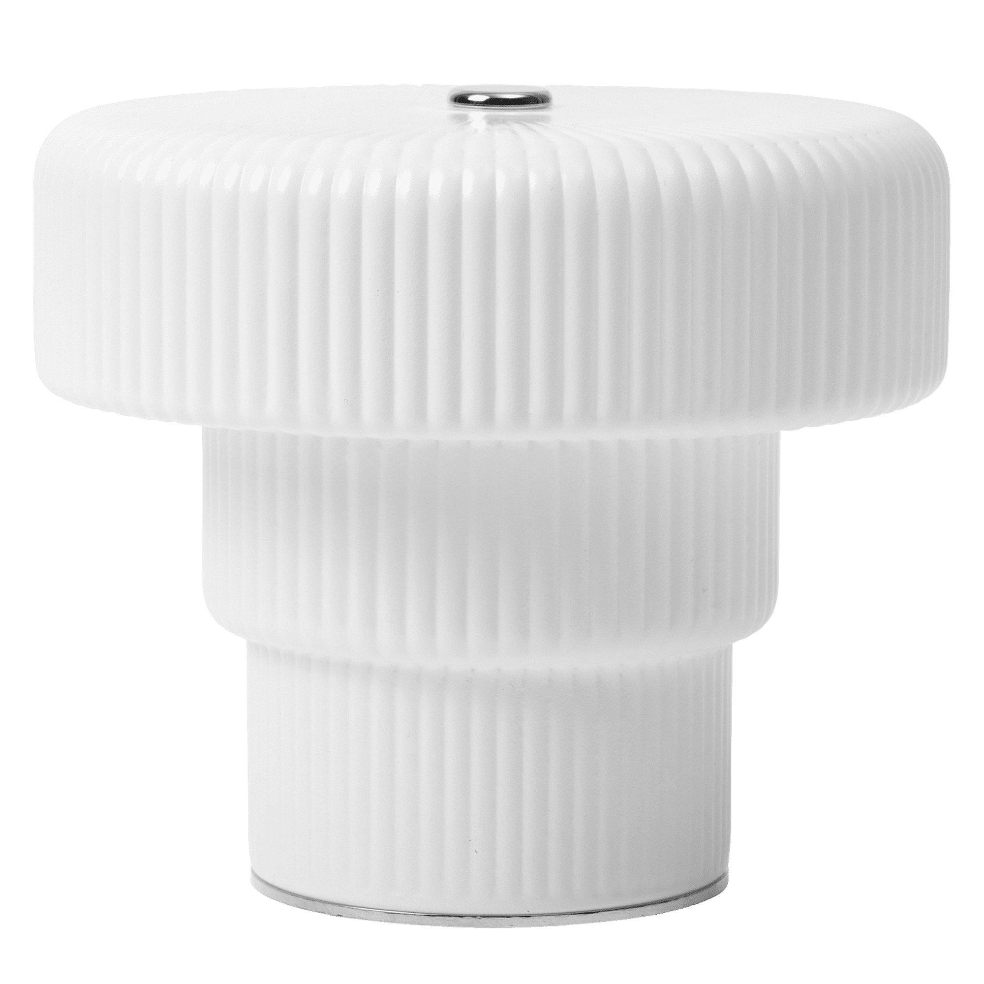 WHITE - ferm LIVING - RIPPLE PORTABLE LAMP