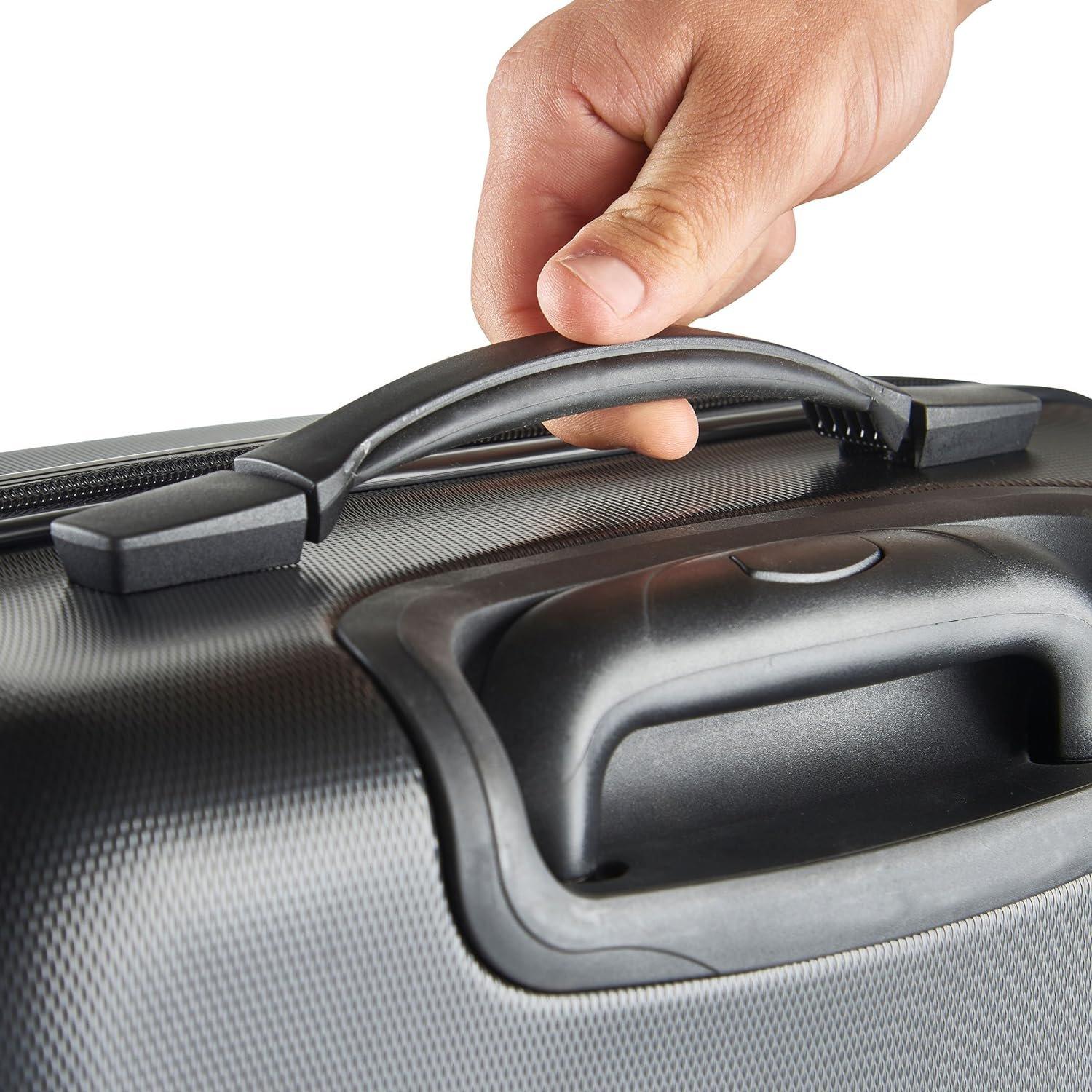 Black - VonHaus - VonHaus 3Pcs Abs Luggage Set - 5