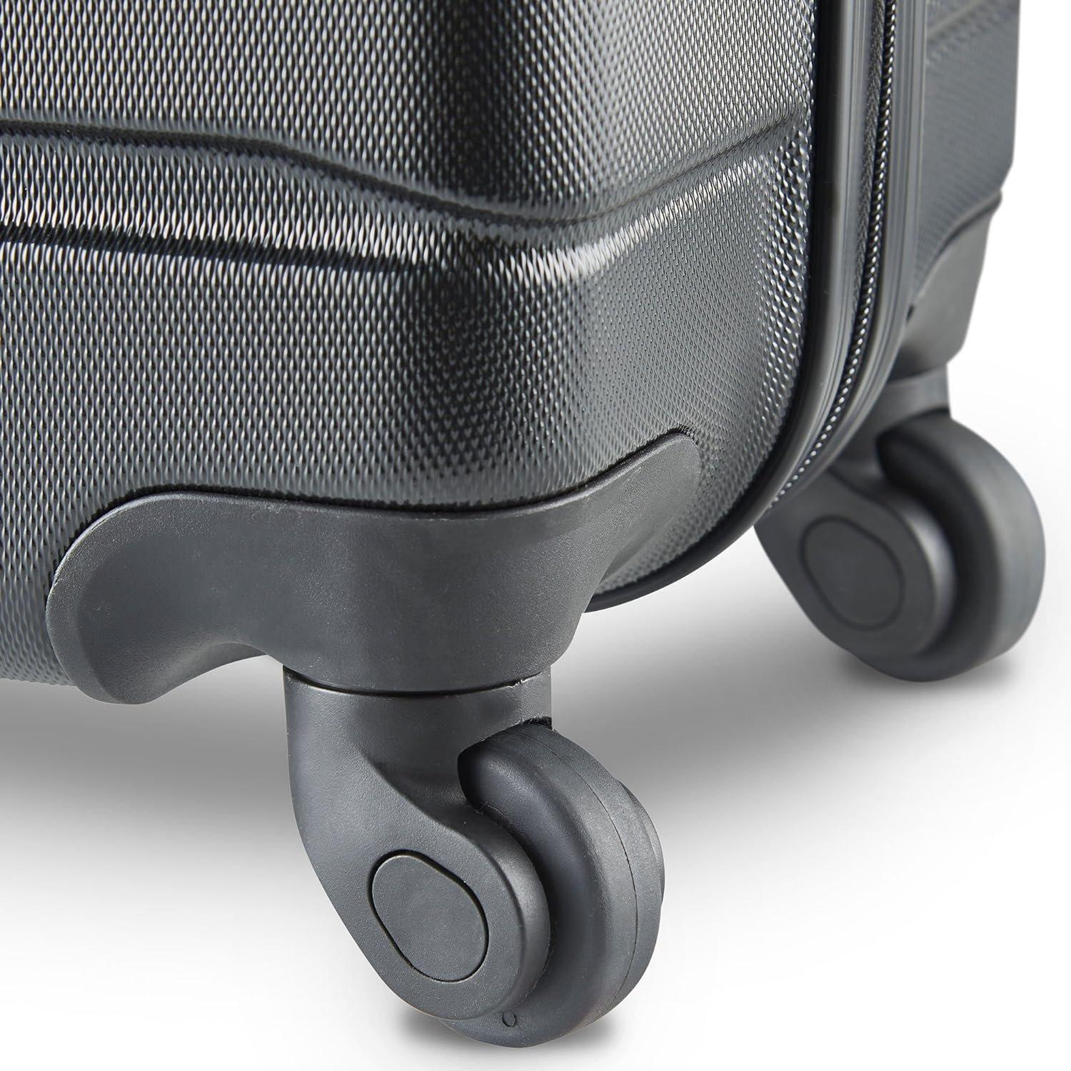 Black - VonHaus - VonHaus 3Pcs Abs Luggage Set - 6