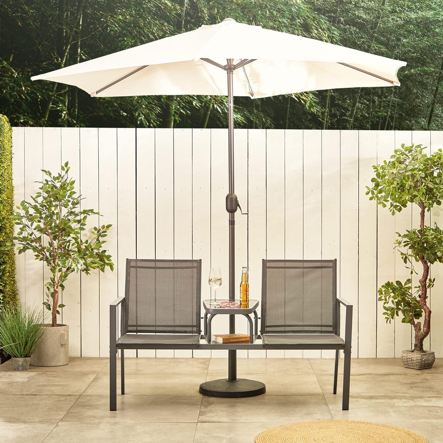 Grey - VonHaus - VonHaus Textoline Loveseat - 6