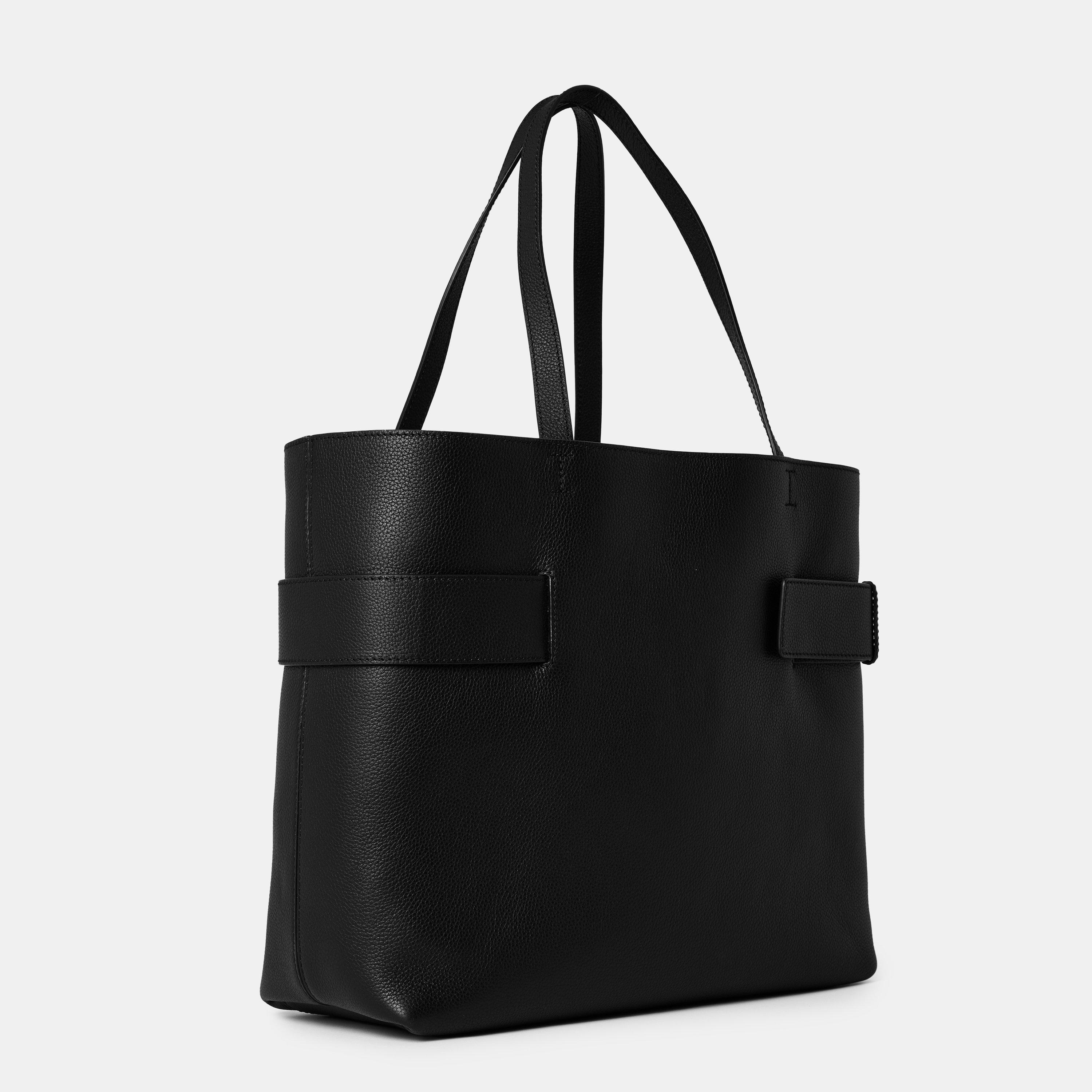 Black/Silver - Alexander McQueen - Women's T Bar Tote Bag - 2