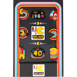 Arcade Machine GAME Limited Pac Man 40th Anniversary Pin Badge Set