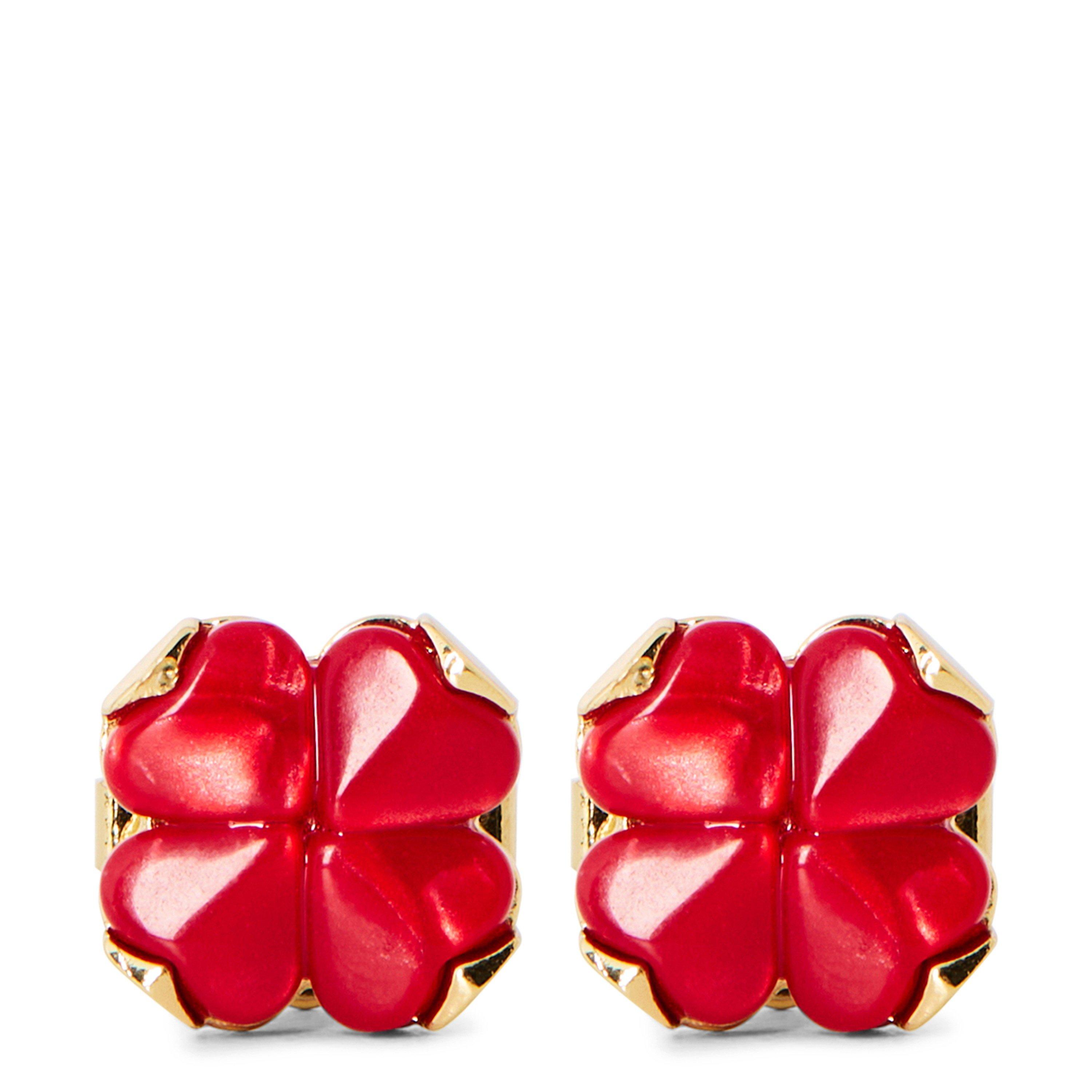 red - Kate Spade - Spade Stud Earrings - 1