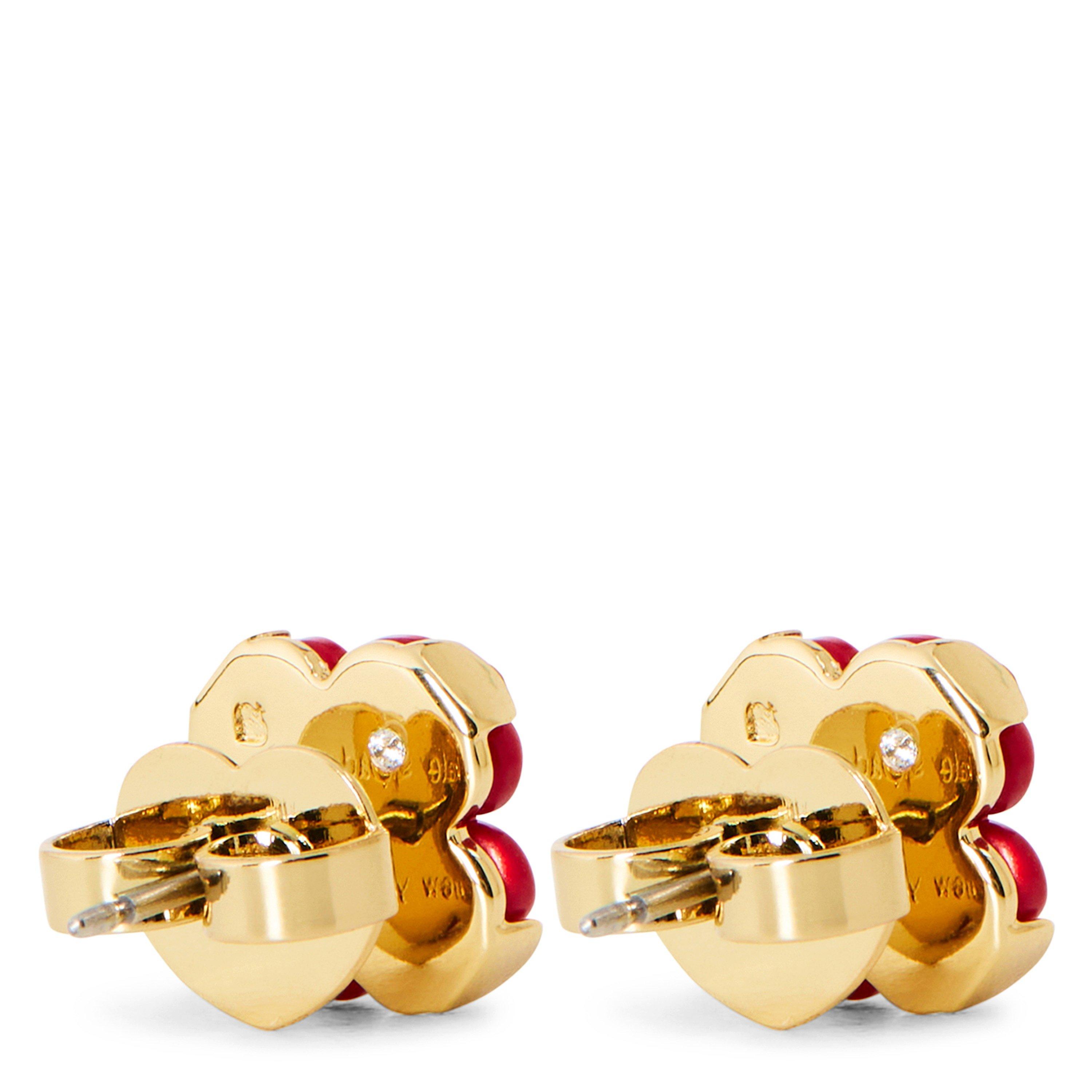 red - Kate Spade - Spade Stud Earrings - 2