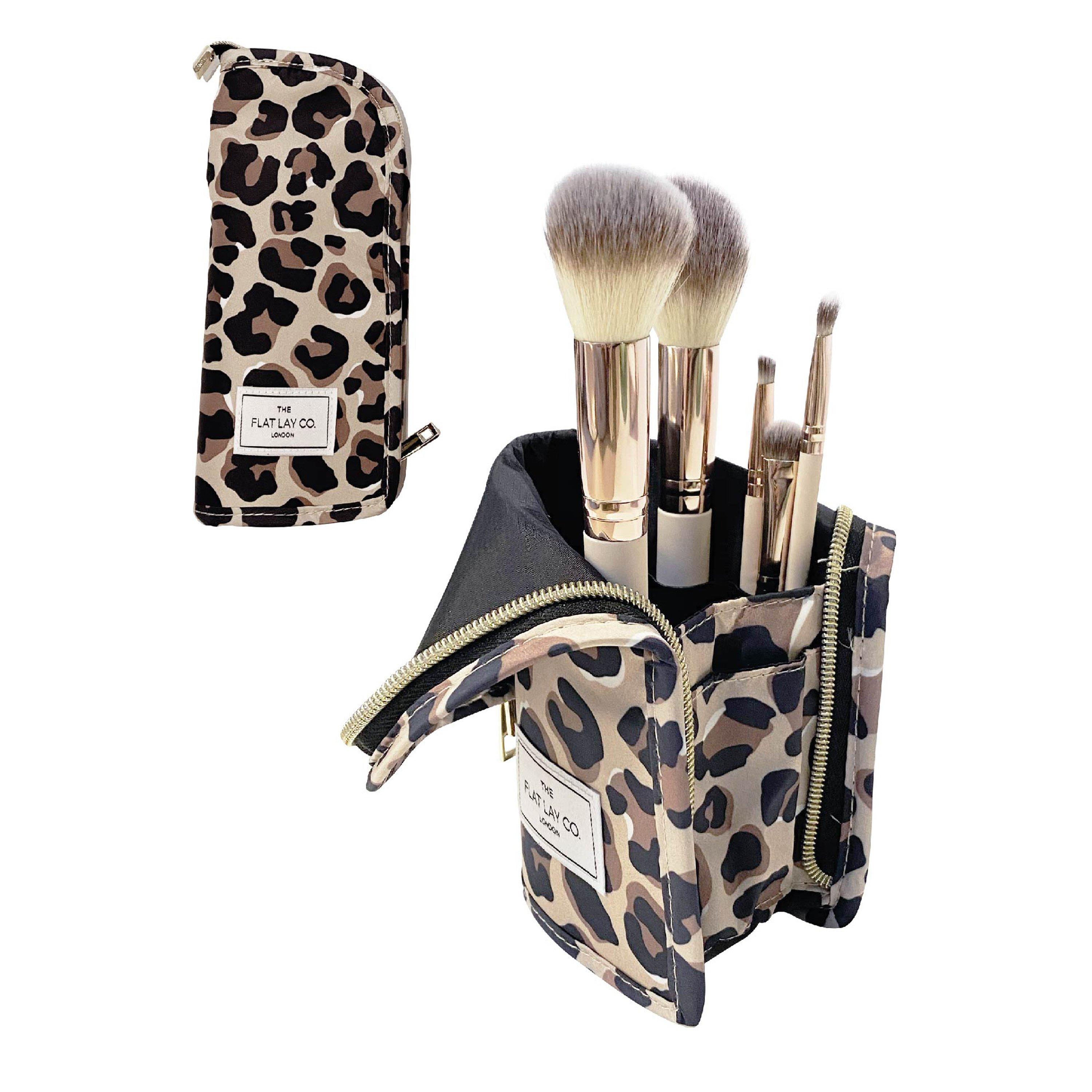 Beige Leopard - The Flat Lay Co. - Brush Holder - 1