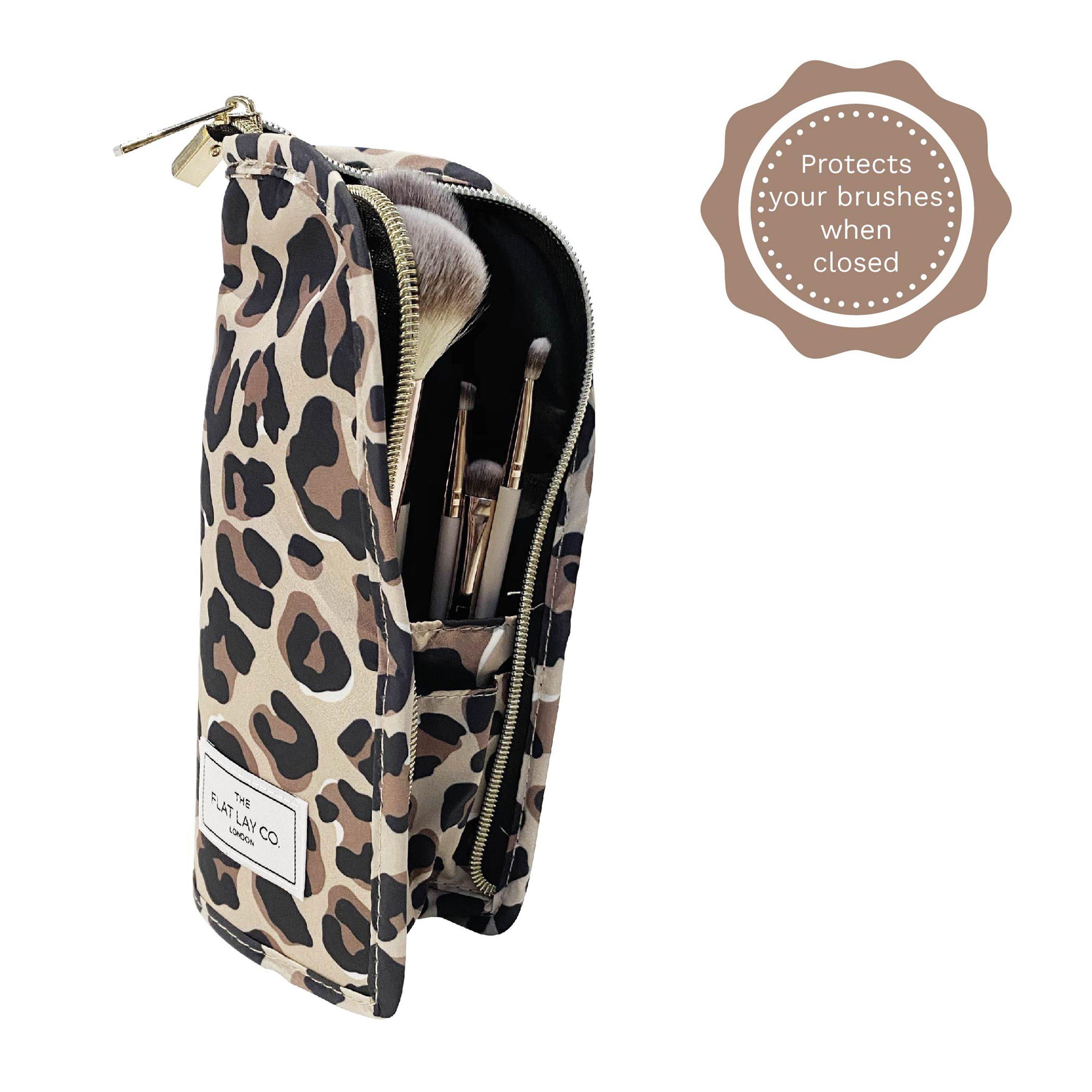 Beige Leopard - The Flat Lay Co. - Brush Holder - 3