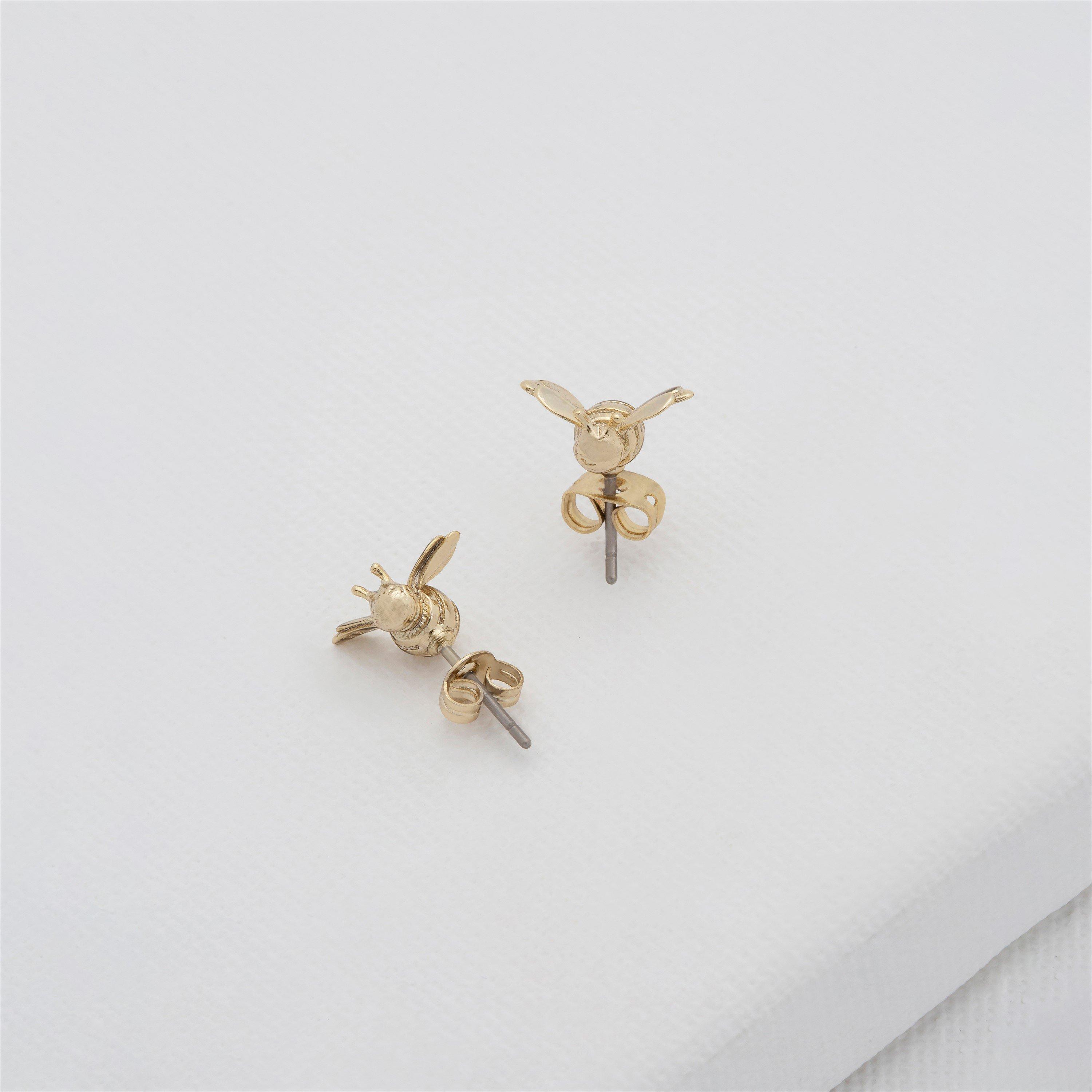 Brushed Gold - Ted Baker - Women's Beelii Stud Earrings - 5