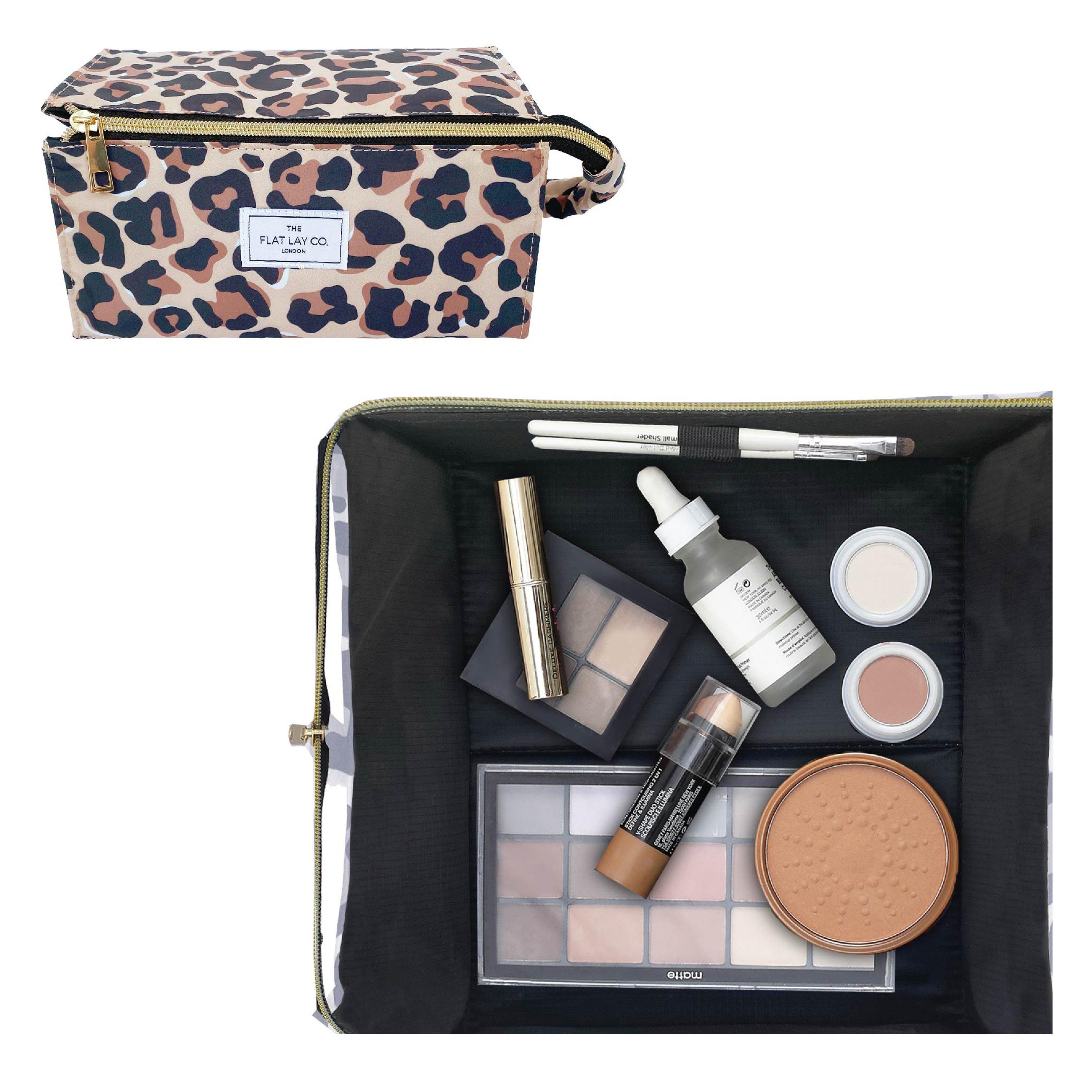 Flat Lay London Open Flat Box Bag - Leopard Print - Image 5