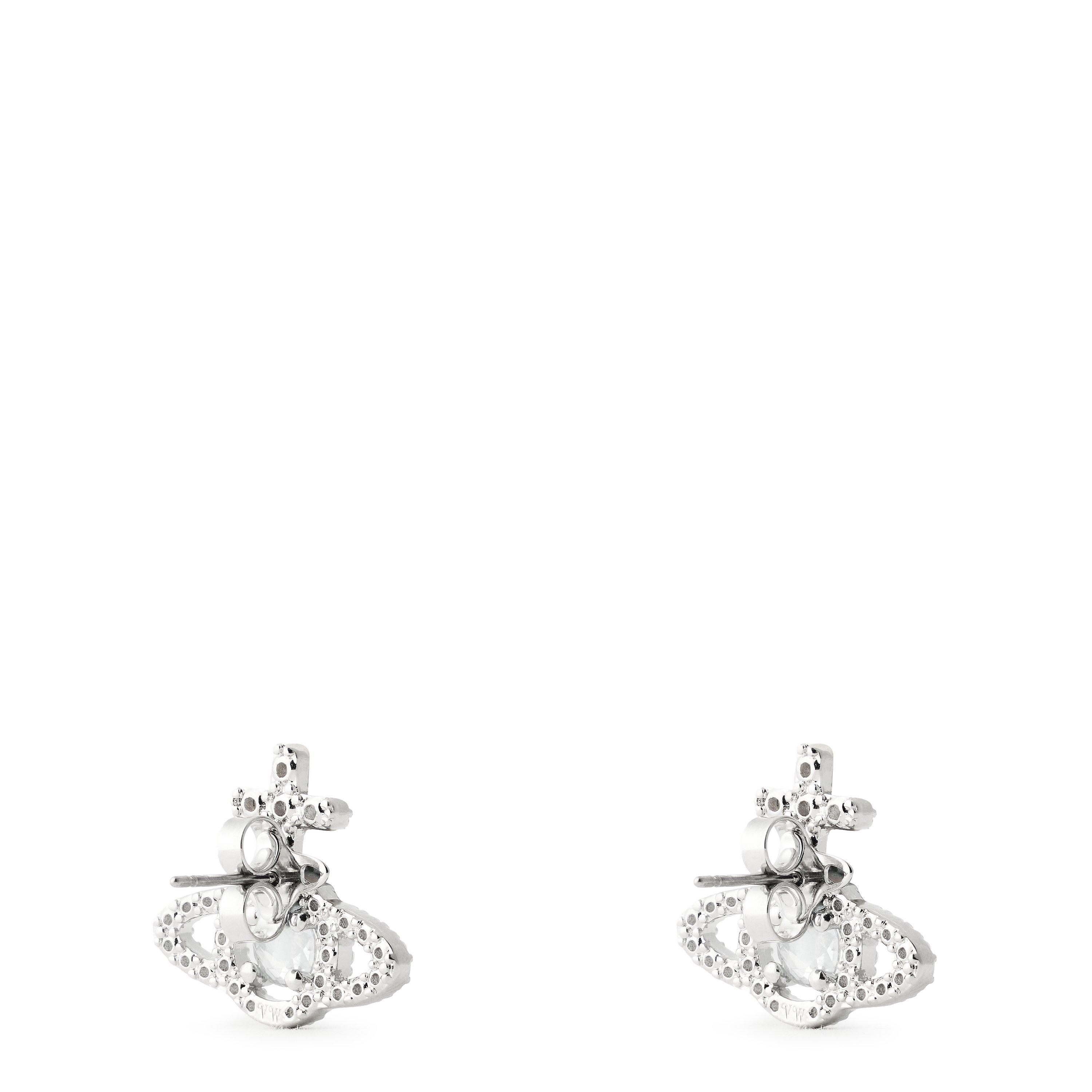 PLATINUM/WHITE - Vivienne Westwood - Viv OLYMPIA CZ EARRI Ld62 - 2
