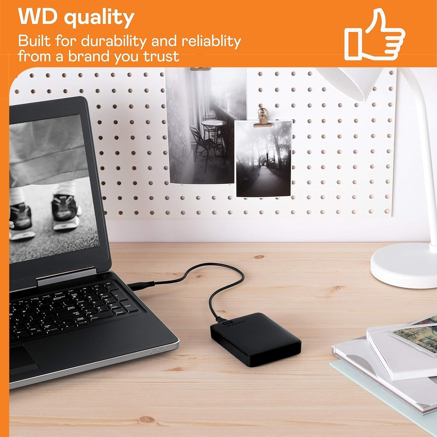 Nero - Western Digital - Elements 2TB USB-A Portable External Hard Drive - 4