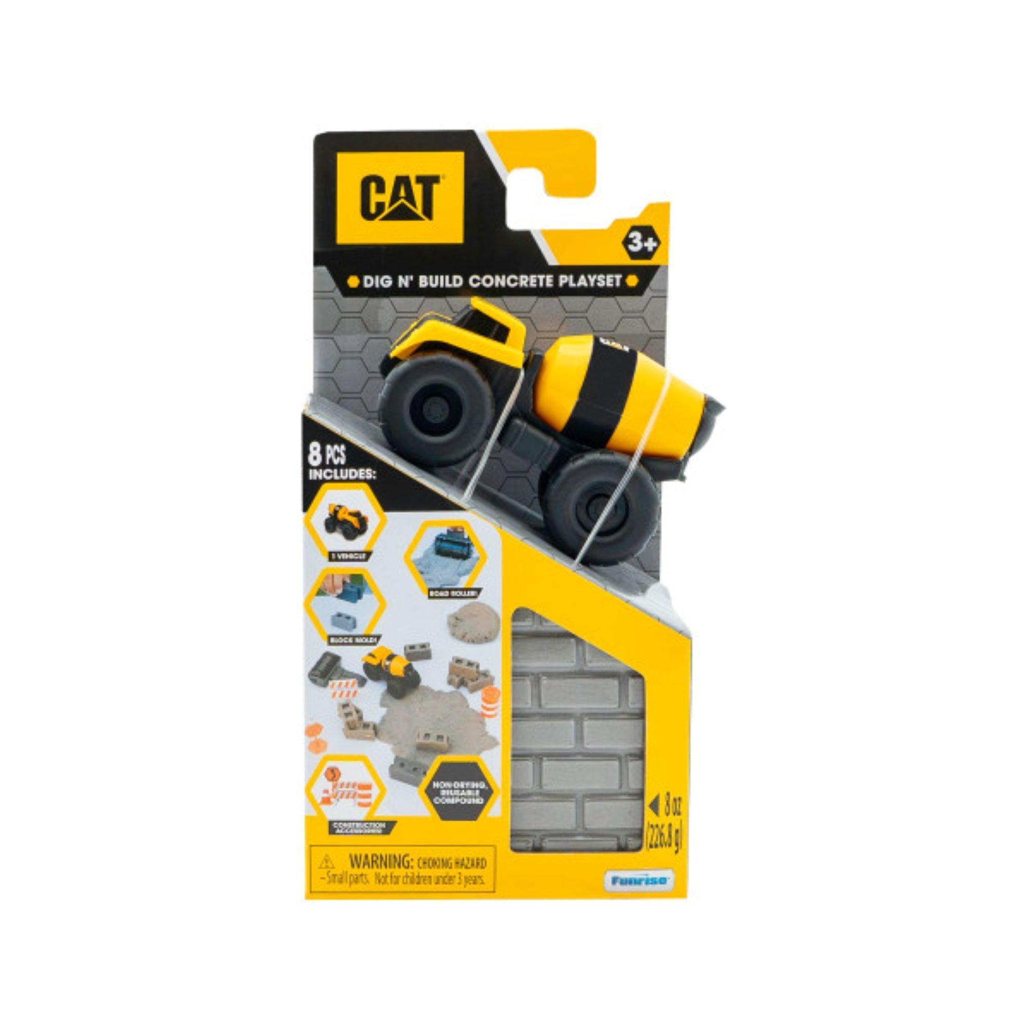 8oz Assortment - U and I Entertainment - CAT Construction Toys Dig N Build Concrete Playset with 8 oz of Epic Sand - 2