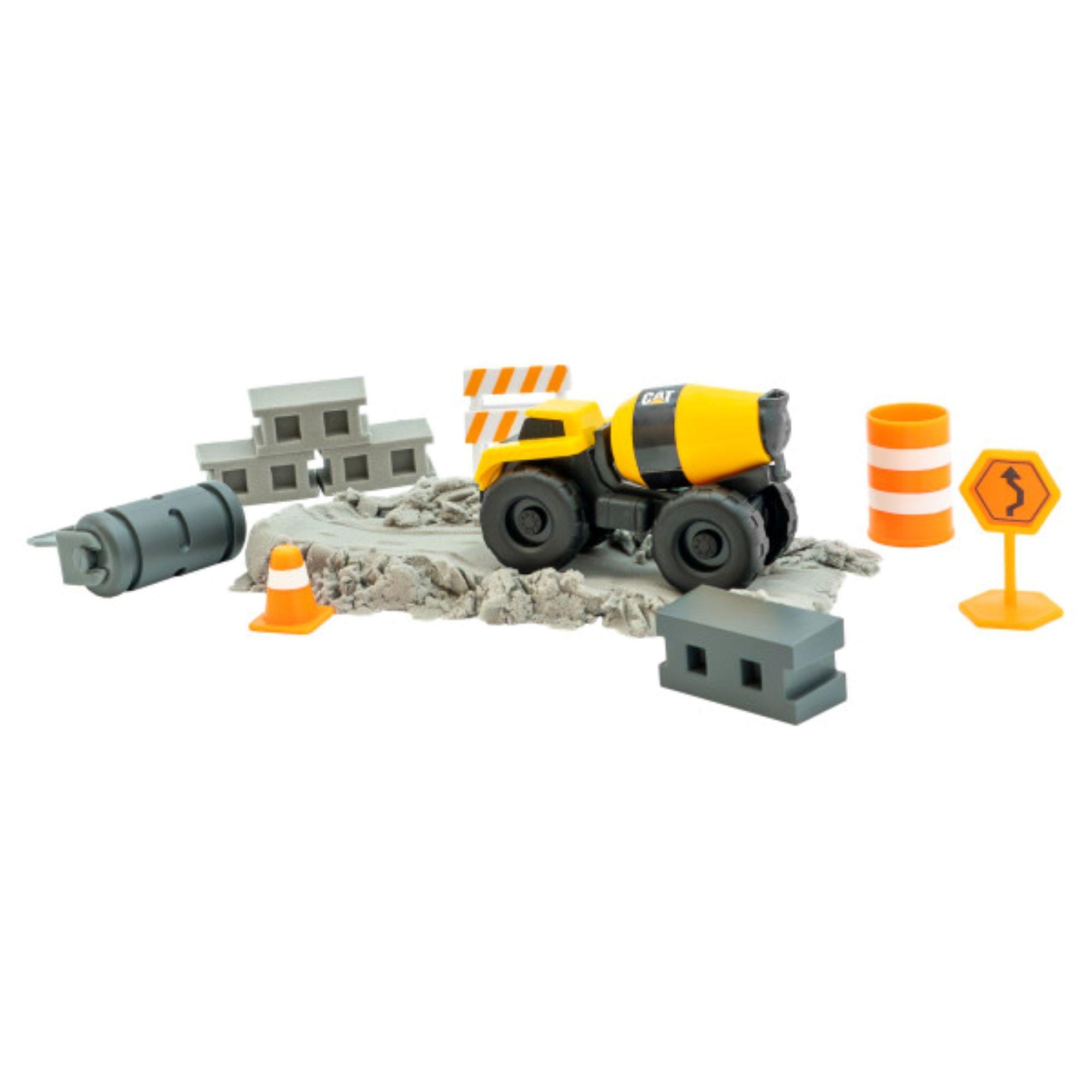 8oz Assortment - U and I Entertainment - CAT Construction Toys Dig N Build Concrete Playset with 8 oz of Epic Sand - 4