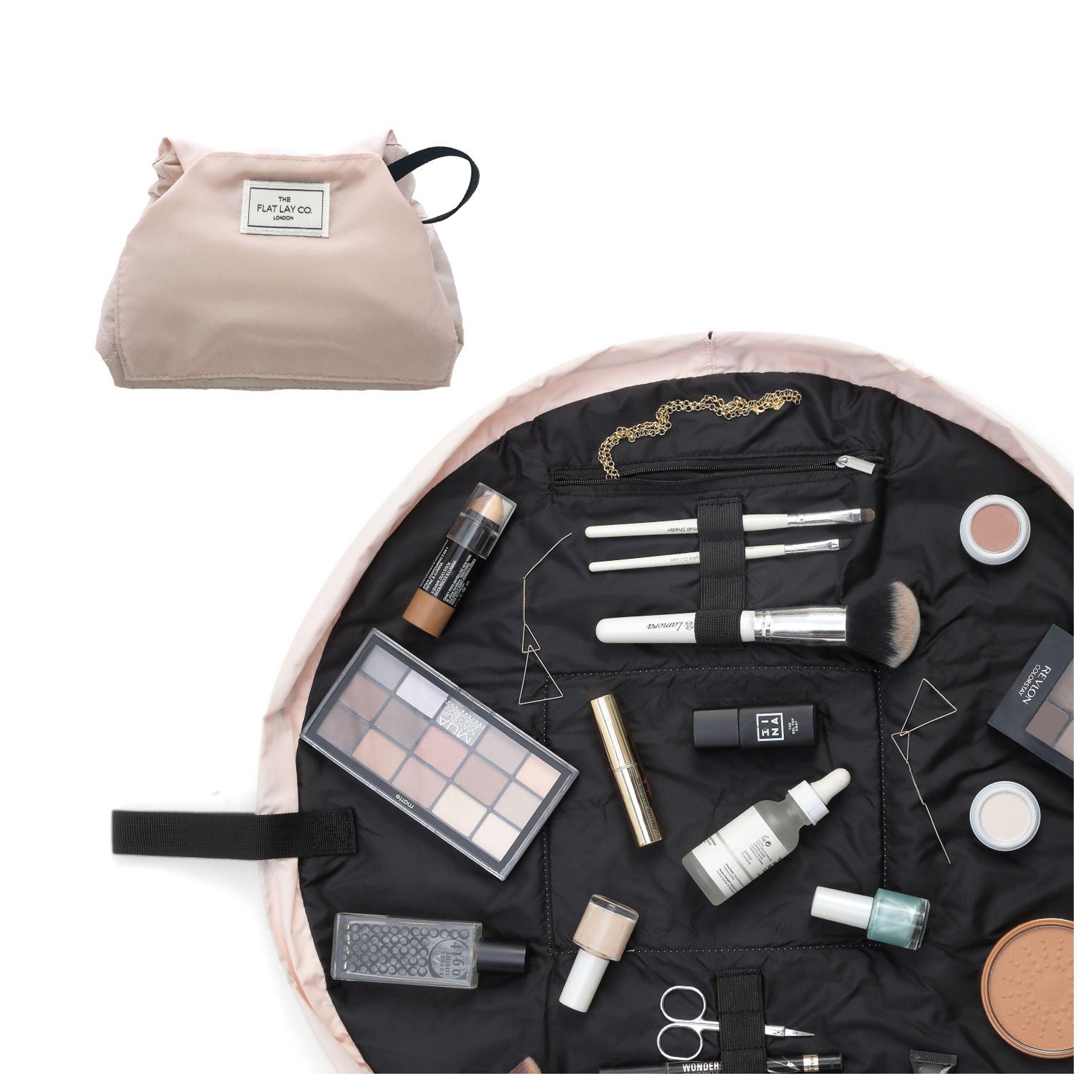 Debenhams Women's Light Pink Blush Pink Open Flat Makeup Bag In - Image 6