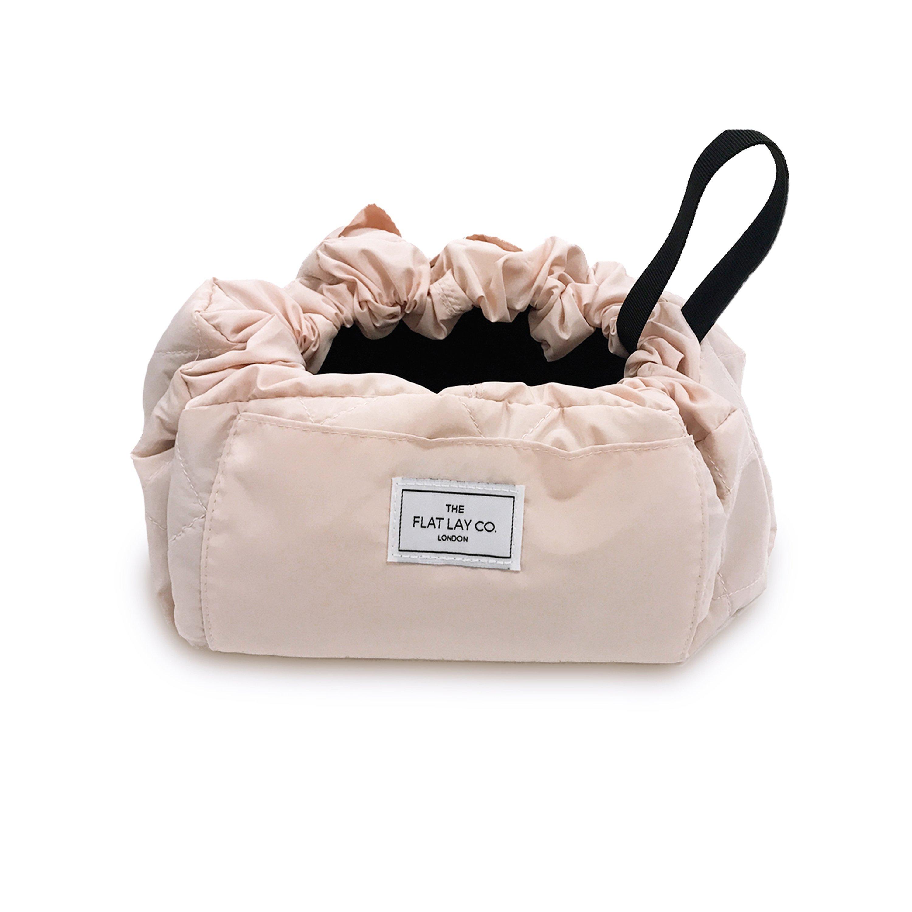 Blush Pink - The Flat Lay Co. - Women's Full-Size Drawstring Makeup Bag - 3