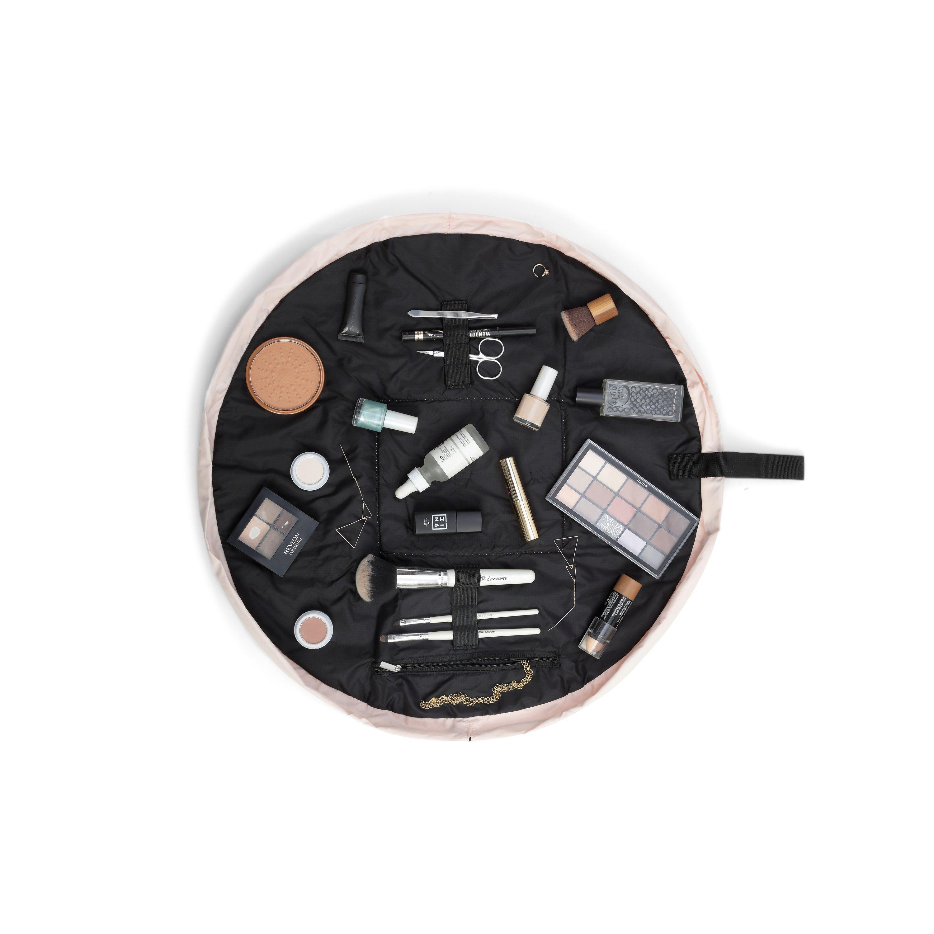 Blush Pink - The Flat Lay Co. - Women's Full-Size Drawstring Makeup Bag - 4