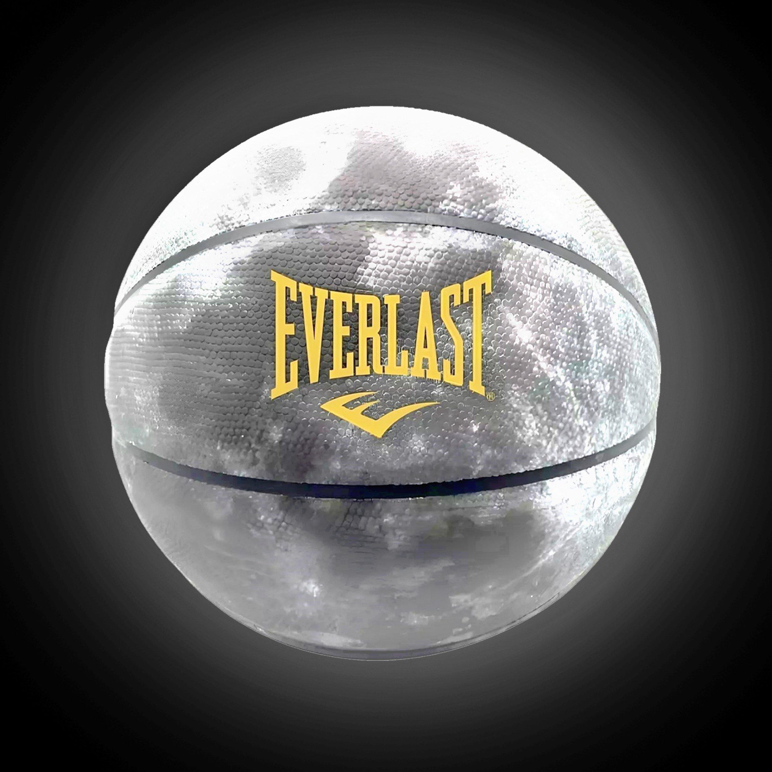 Everlast  Luminous Moon Basketball - Grey/White - Size 7
