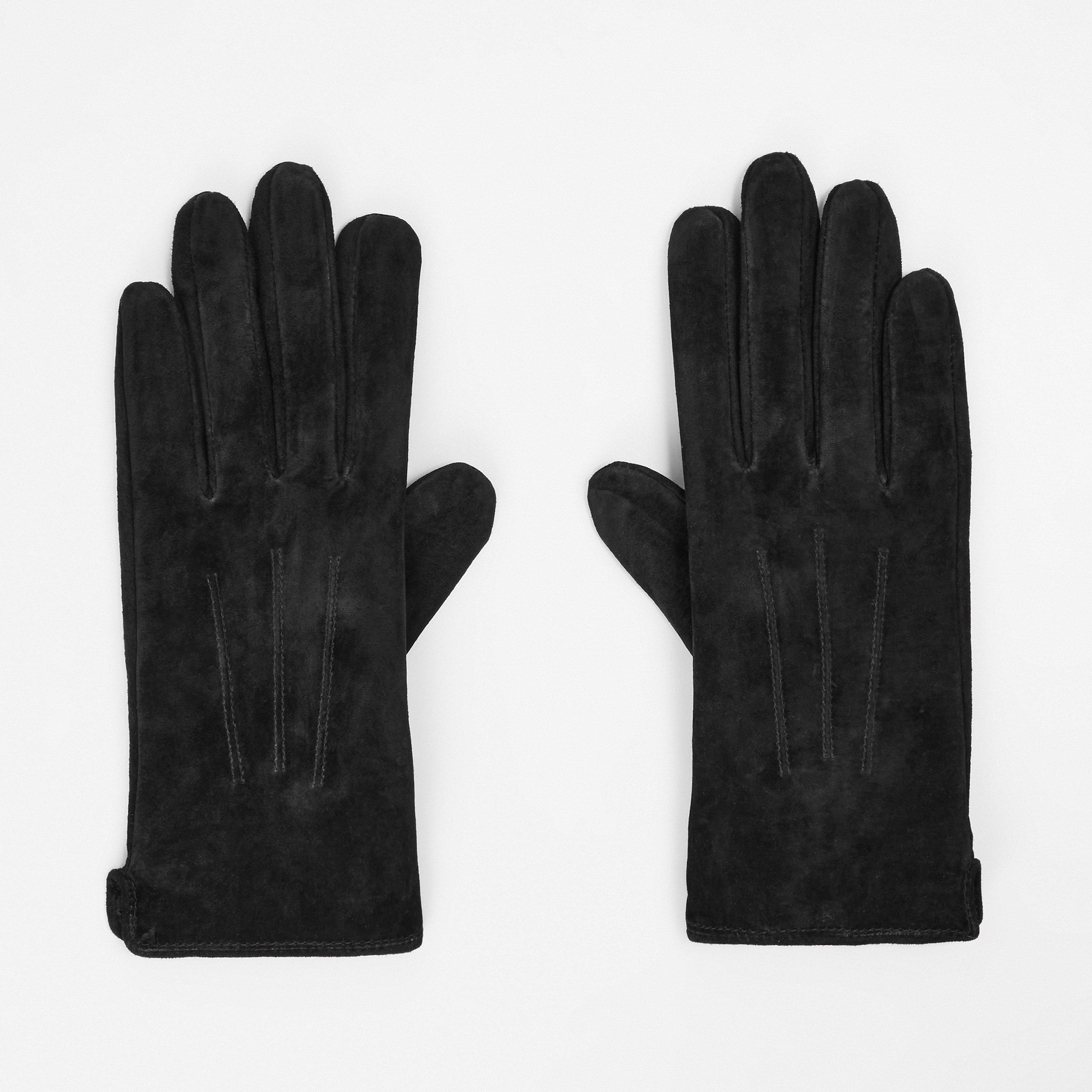 Black - Pieces - Fleece Gloves - 1