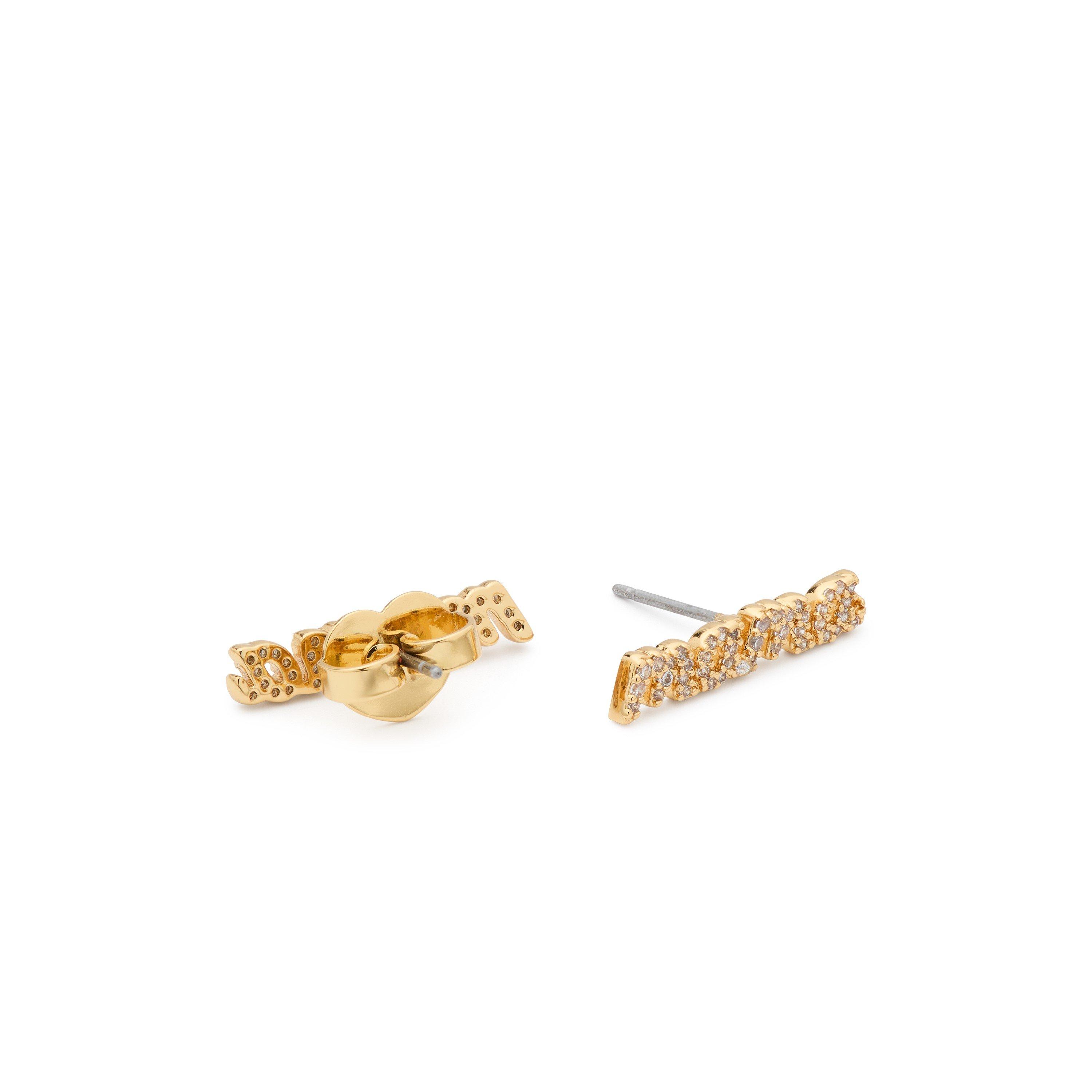 Clear/Gold - Kate Spade - Women's Stud Earrings - 3