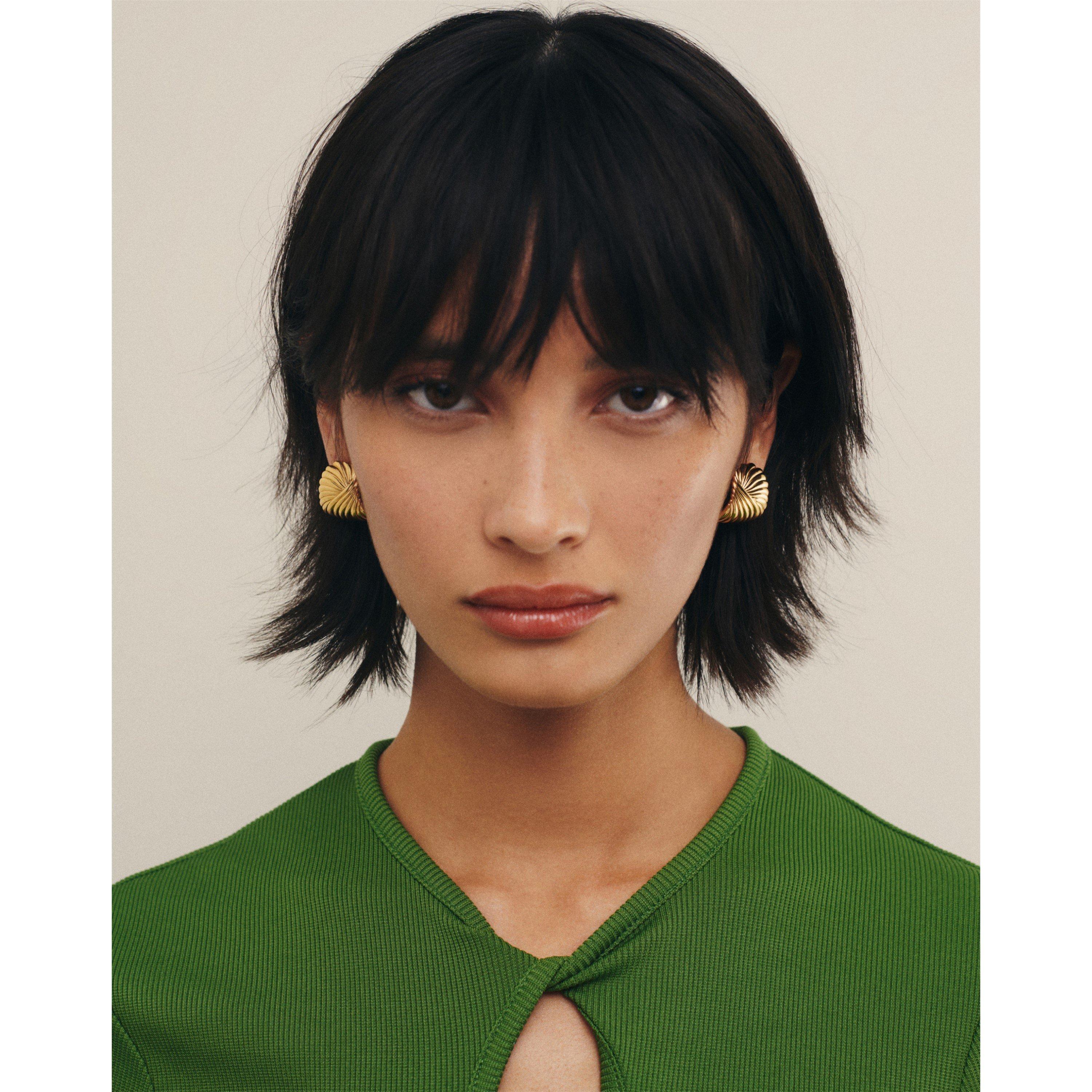 Gold - Missoma - Ripple Oversized Stud Earrings - 3