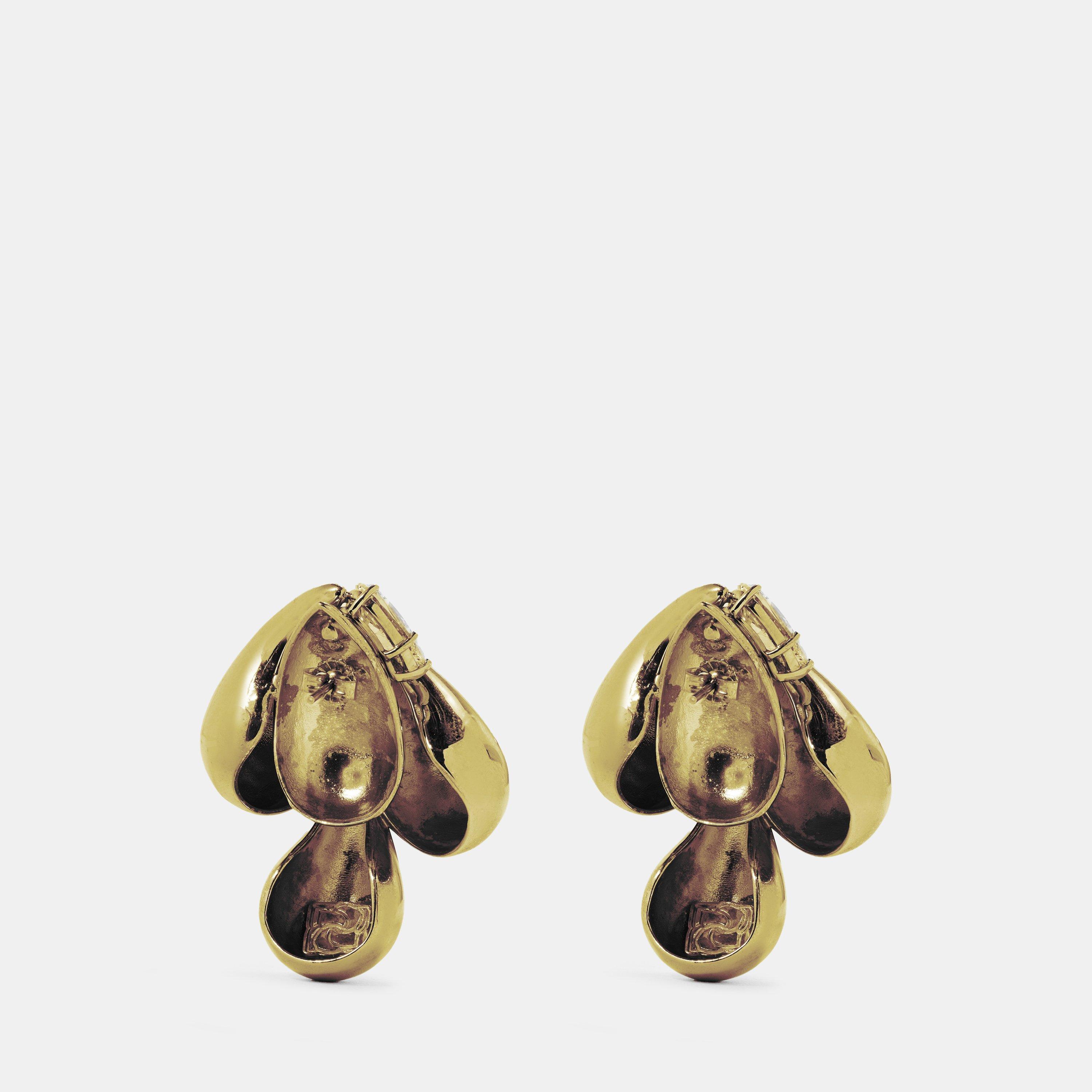 Gold - Magda Butrym - Women's Stud Earrings - 2