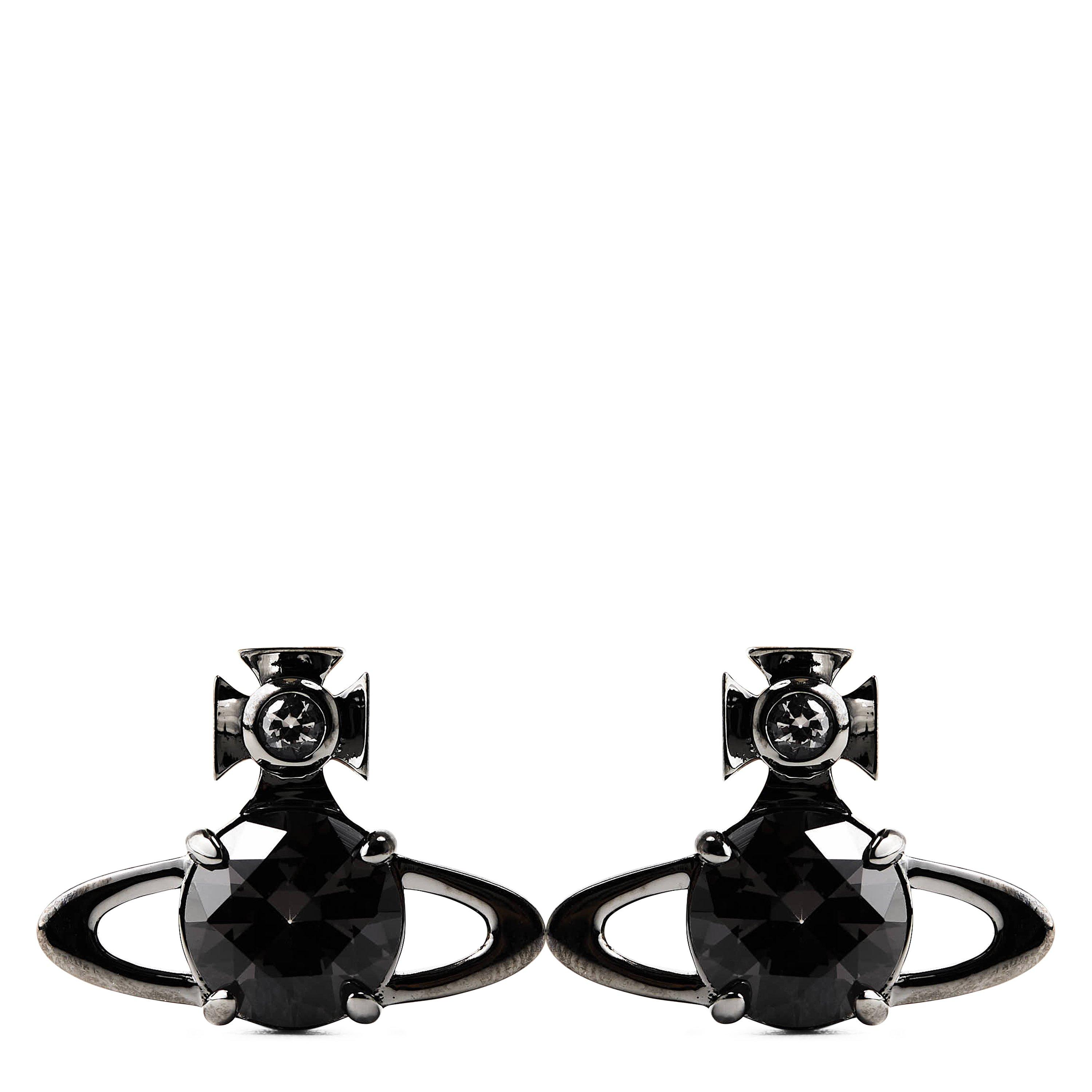 RUTHENIUM/GREY - Vivienne Westwood - Reina Large Earrings - 1