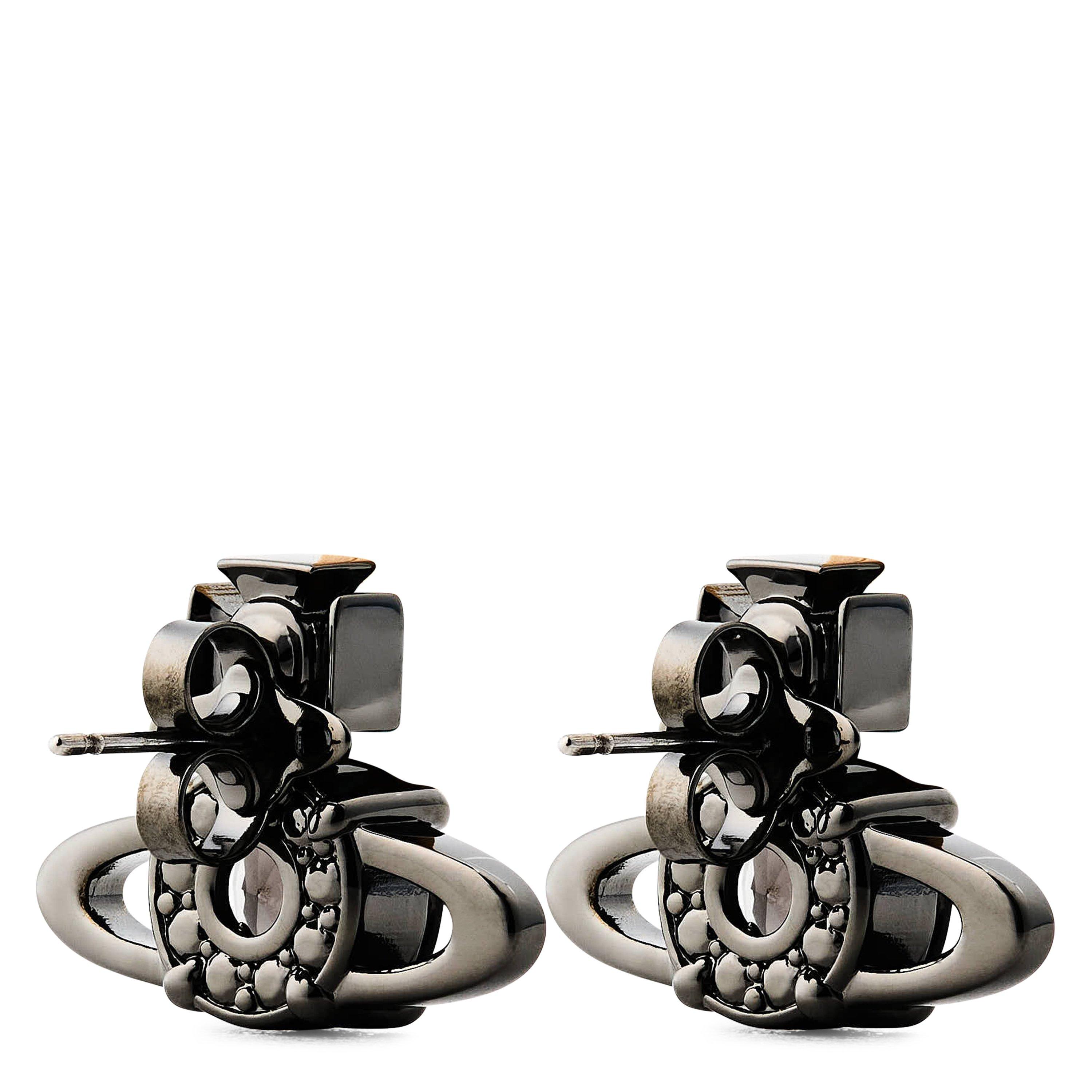 RUTHENIUM/GREY - Vivienne Westwood - Reina Large Earrings - 2