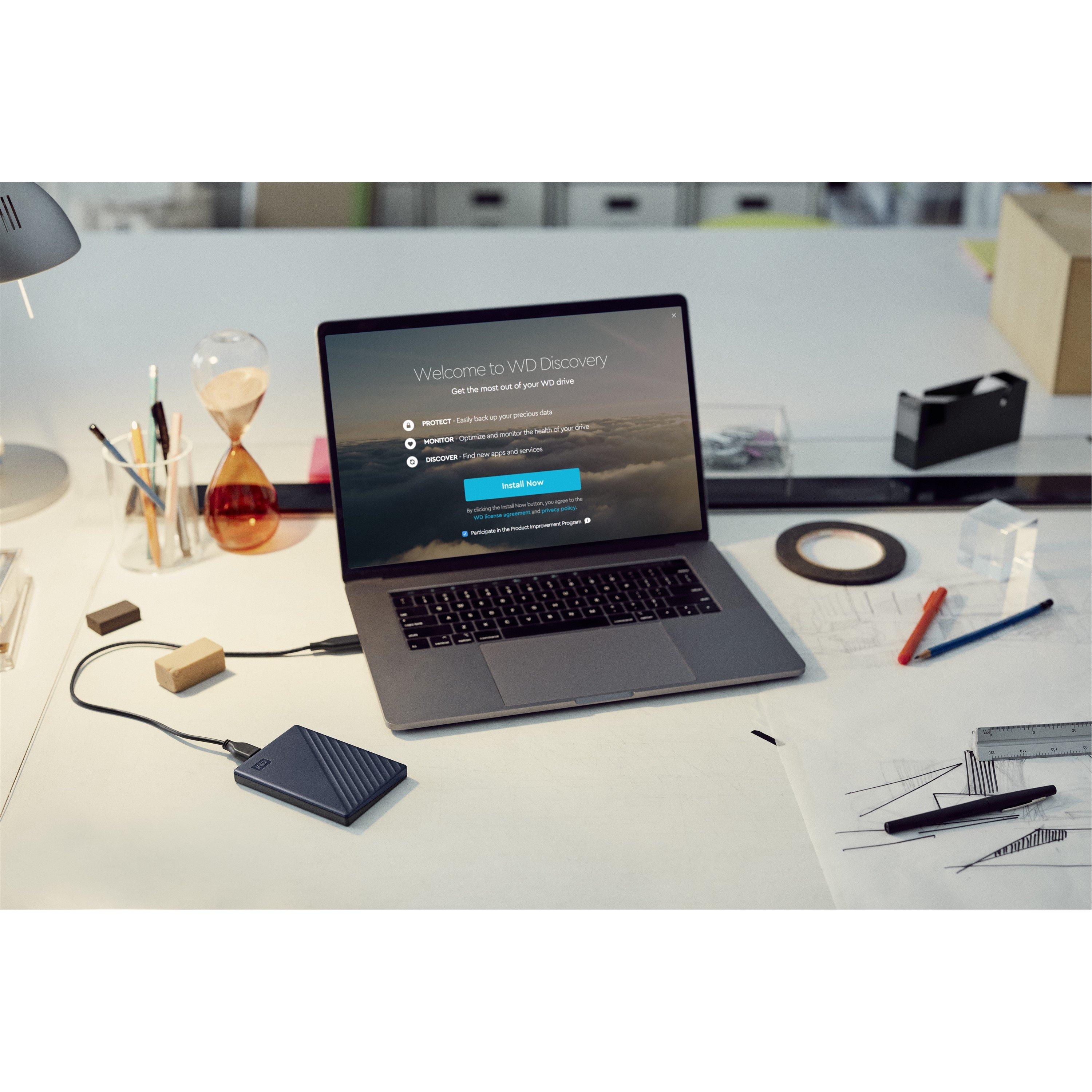 Noir - Western Digital - WD 4TB Elements Portable External Hard Drive WDBU6Y0040BBK-WESN - 10