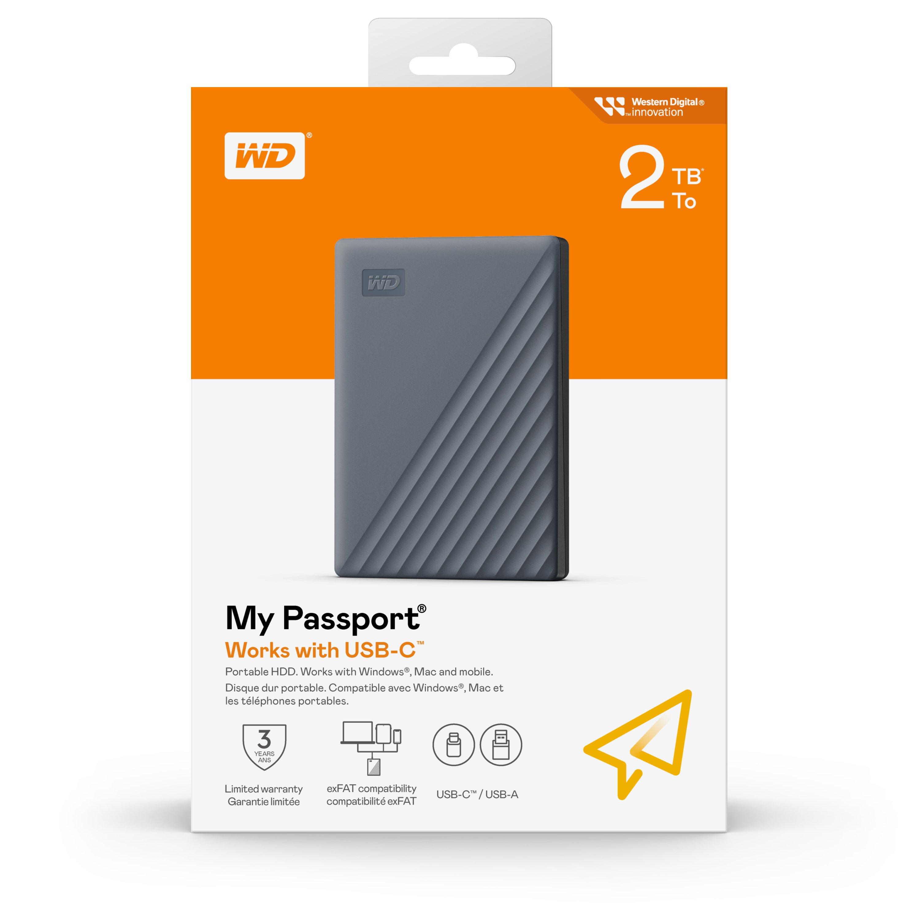 Black - Western Digital - WD 2TB Elements Portable External Hard Drive - 1