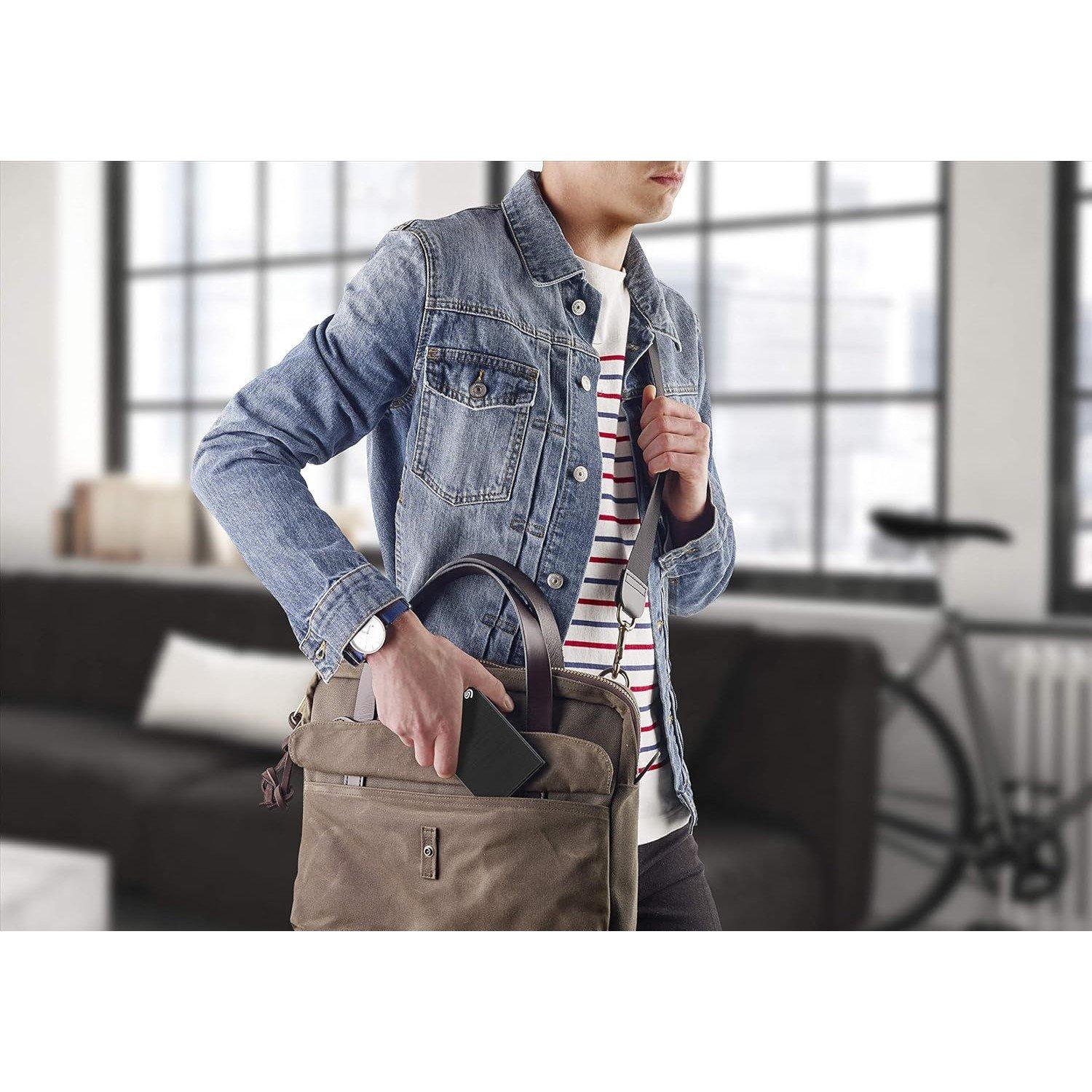 Black - Seagate - Touch STKY1000400 1TB 2.5 Inch Micro-USB B 3.2 Gen 1 (3.1 Gen 1) External Hard Drive Black - 7