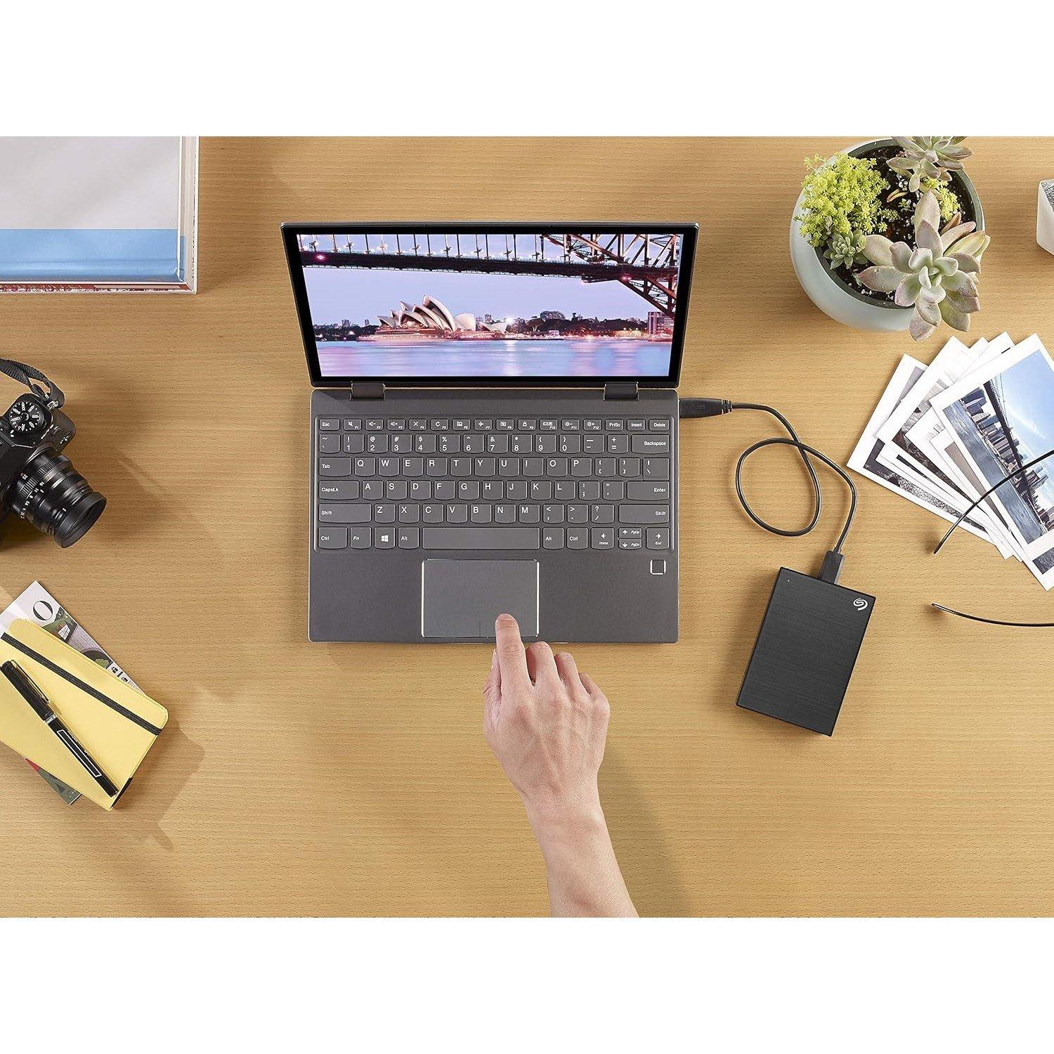 Black - Seagate - Touch STKY1000400 1TB 2.5 Inch Micro-USB B 3.2 Gen 1 (3.1 Gen 1) External Hard Drive Black - 8