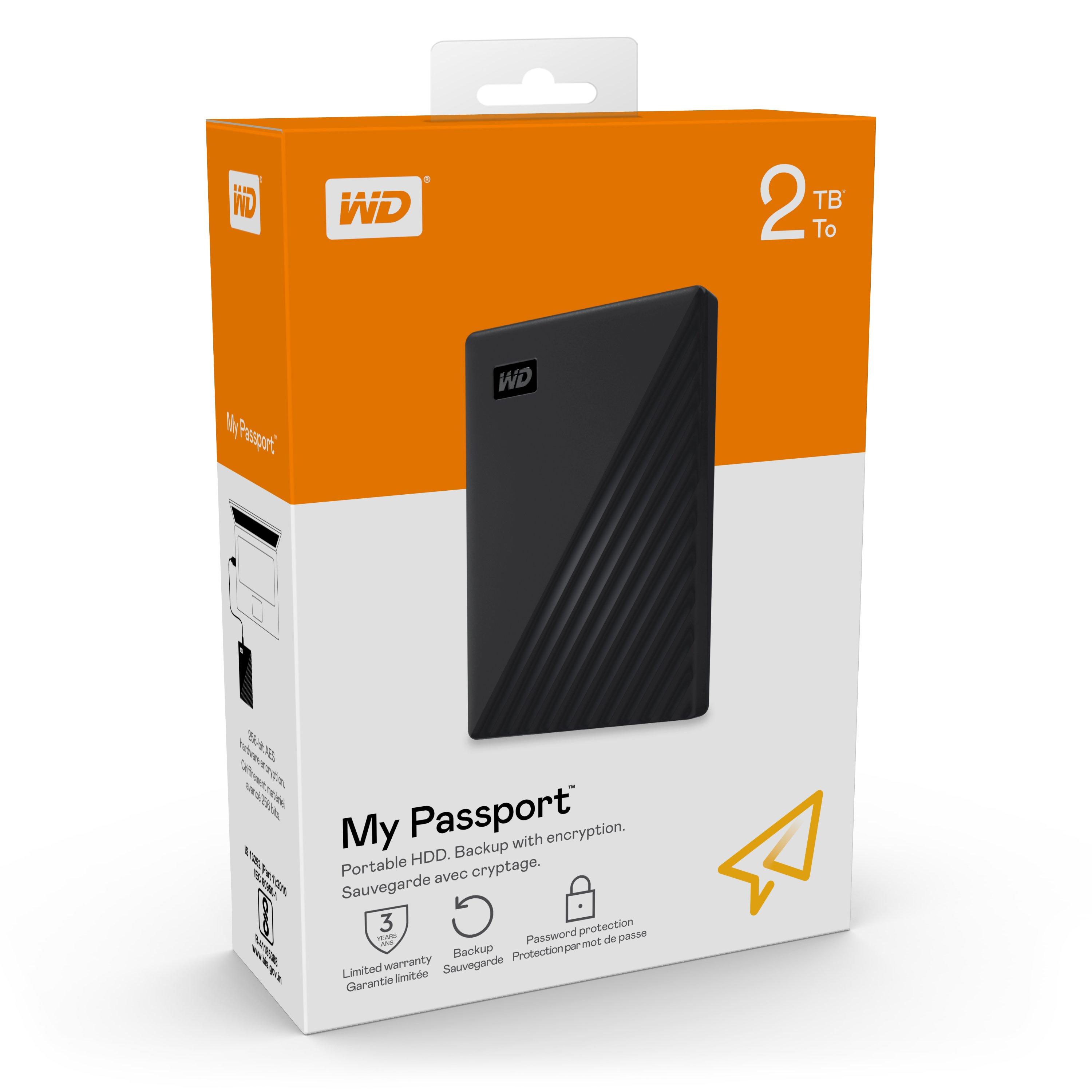 Noir - Western Digital - WD 2TB External Hard Drive WDBYVG0020BBK-WESN - 6