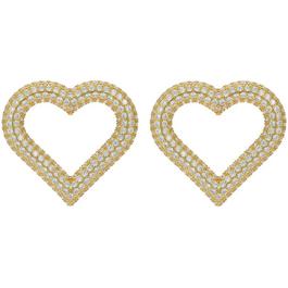 Ted Baker Hartia Statement Crystal Heart Stud Earrings