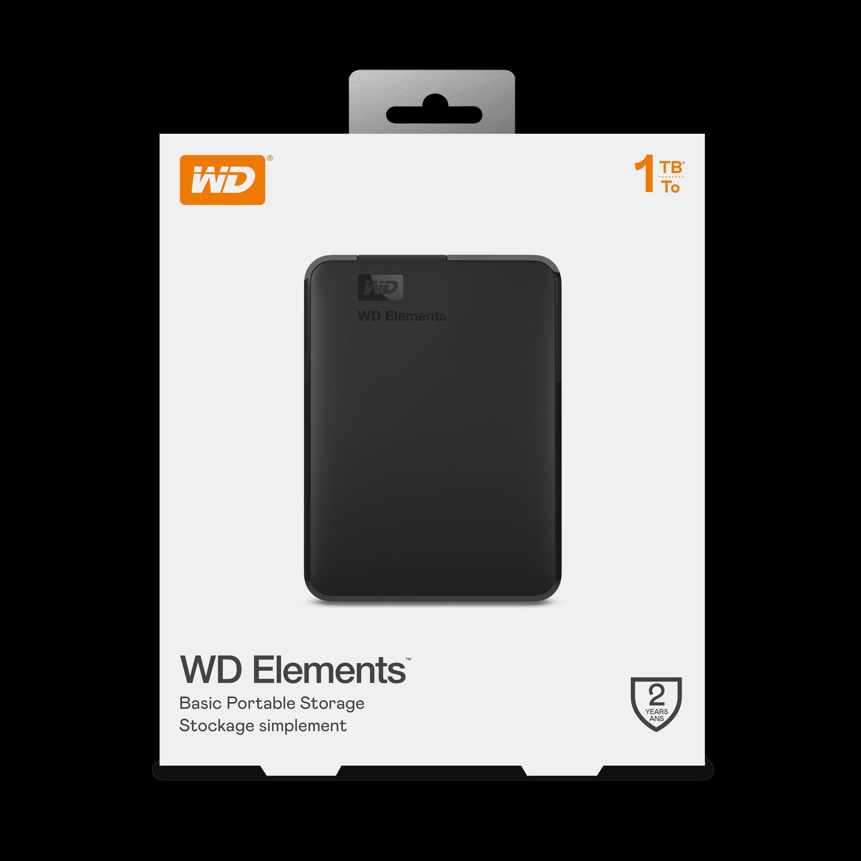 Schwarz - Western Digital - WD 1TB Portable External Hard Drive - 1