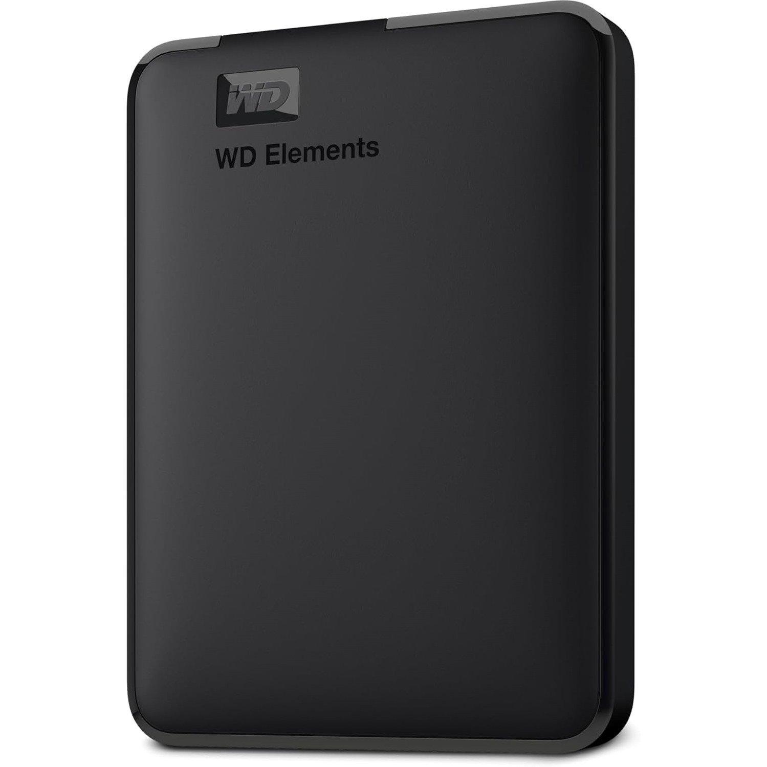 Western Digital WD 1TB Portable External Hard Drive - Black
