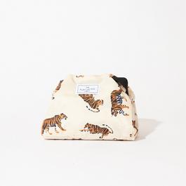 The Flat Lay Co. Drawstring Flat Lay Makeup Bag - Neutral Tigers